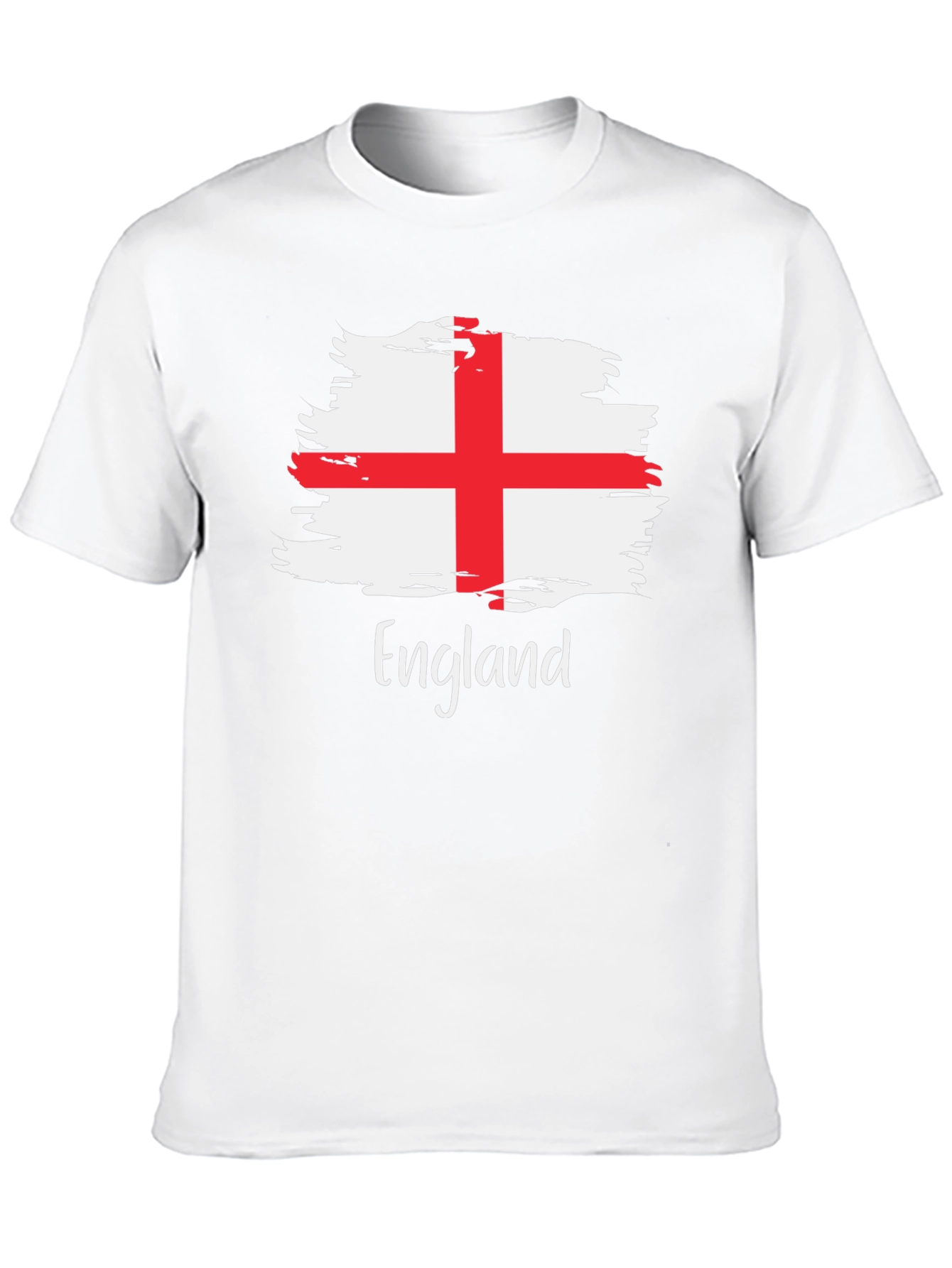 England Flag Brush Stroke T-Shirt