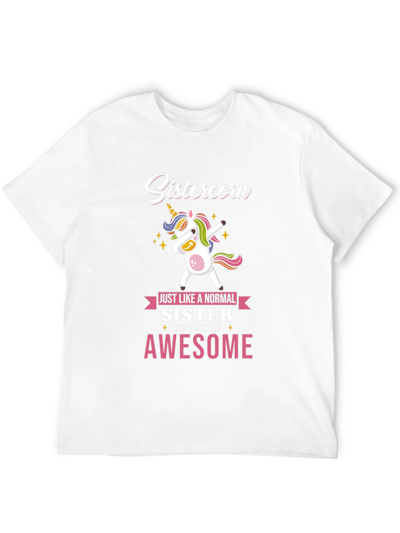 Sistercorn Awesome Unicorn Dabbing T-Shirt