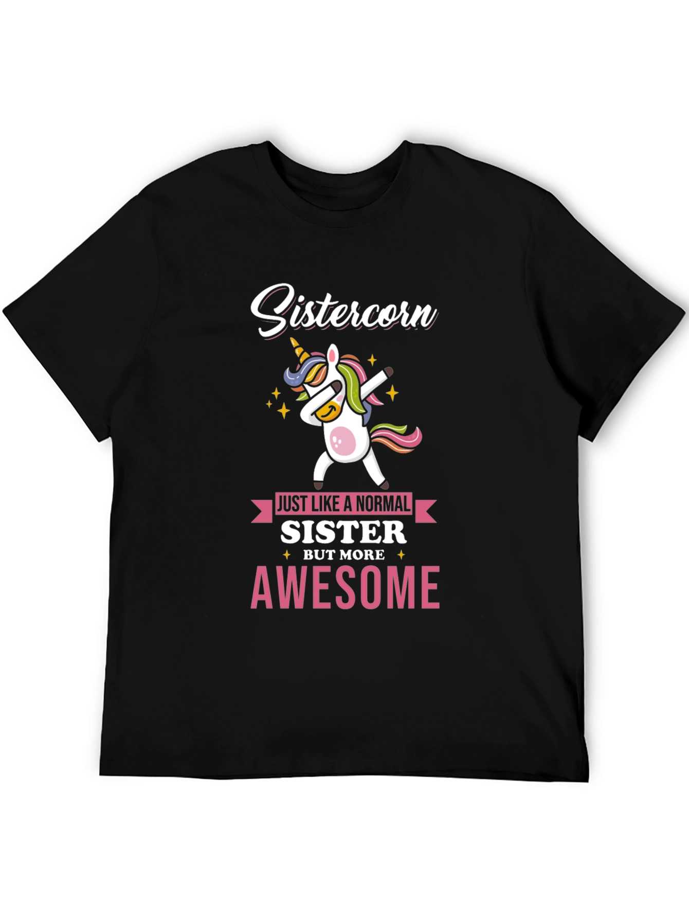 Sistercorn Awesome Unicorn Dabbing T-Shirt