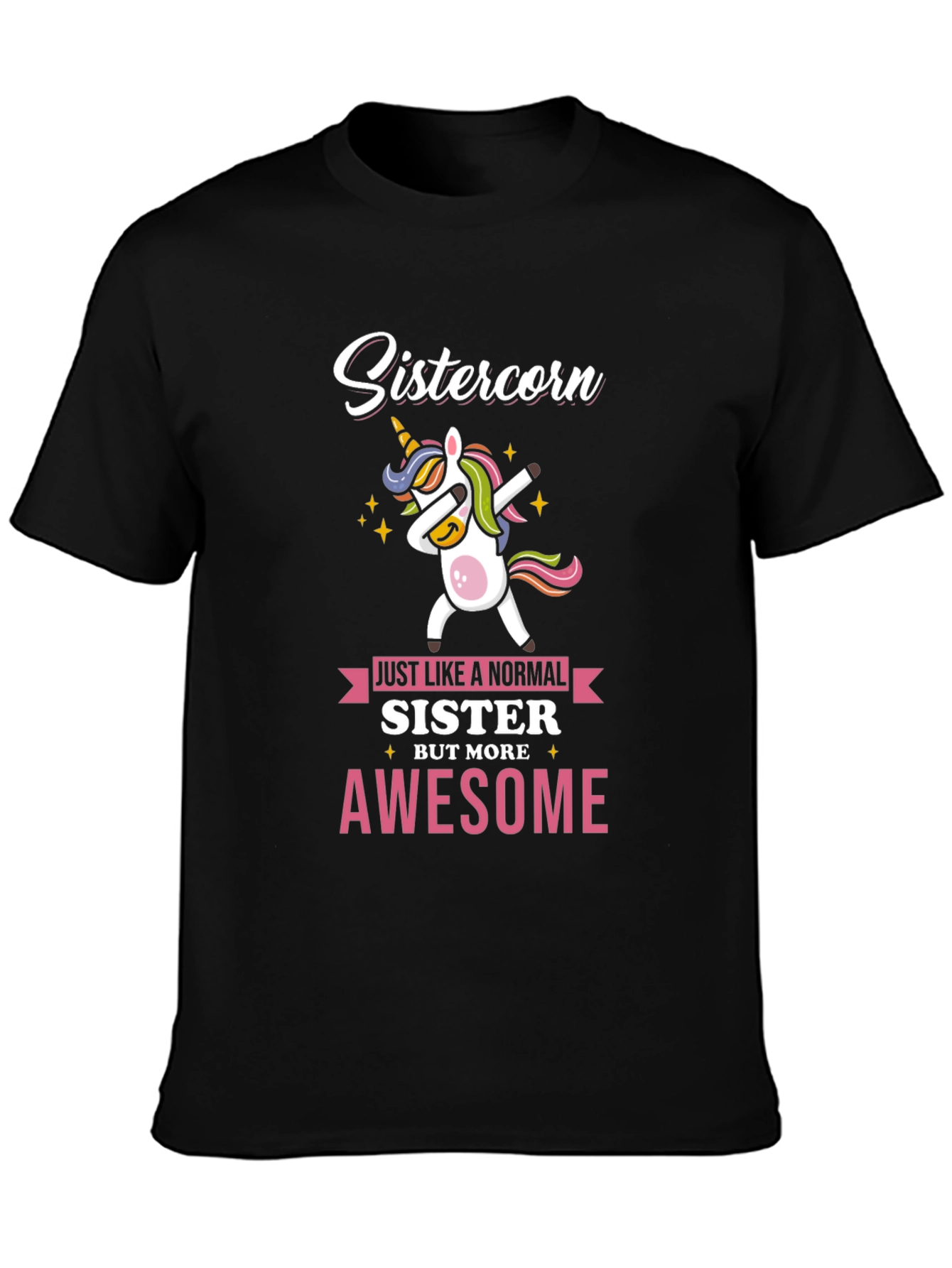 Sistercorn Awesome Unicorn Dabbing T-Shirt