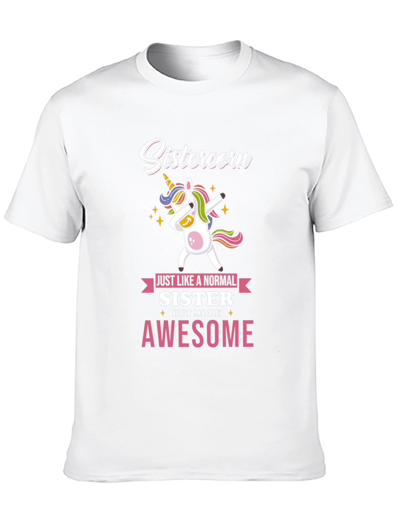 Sistercorn Awesome Unicorn Dabbing T-Shirt
