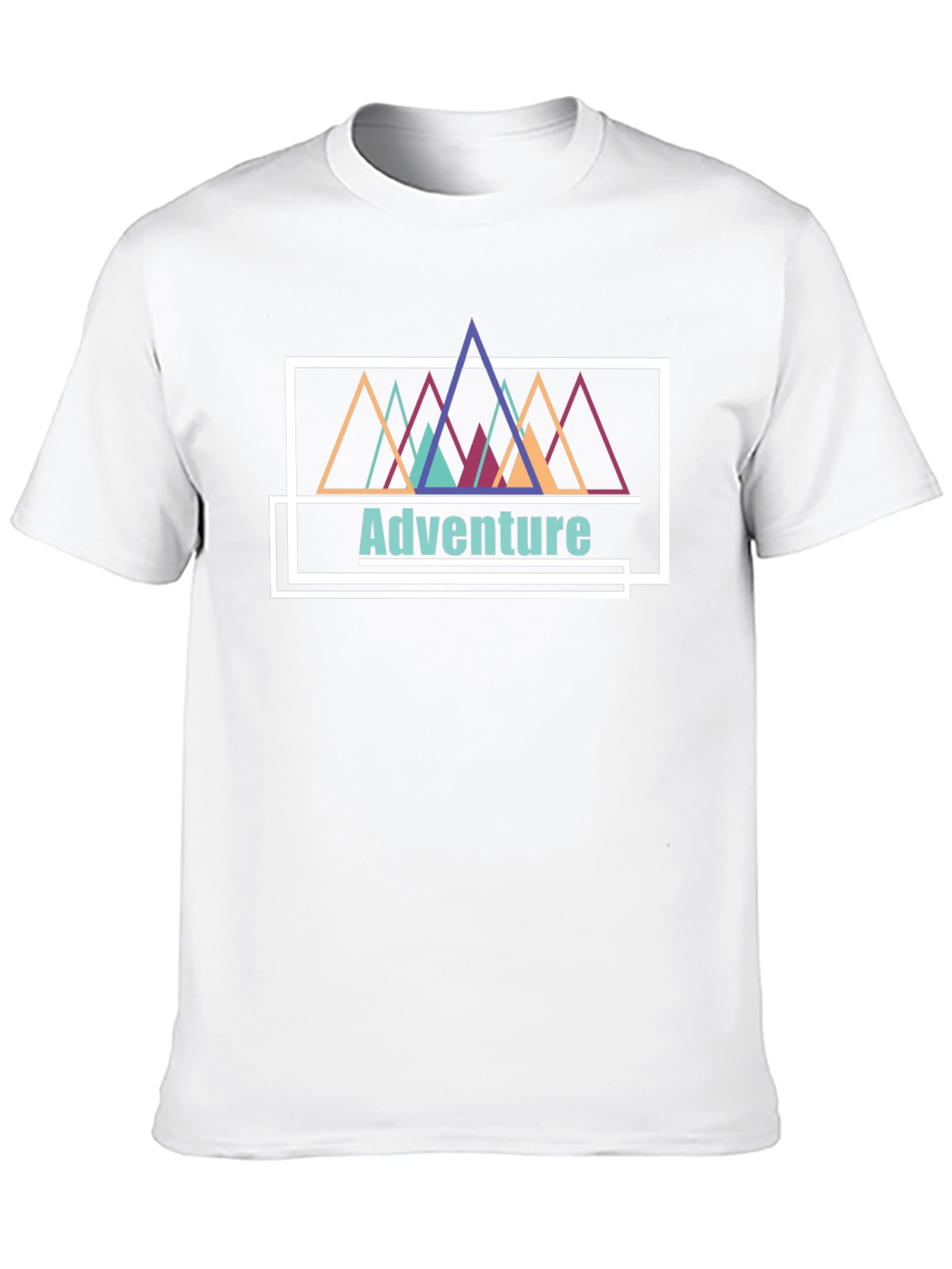 Adventure Mountains Graphic Tee - Black Cotton T-Shirt