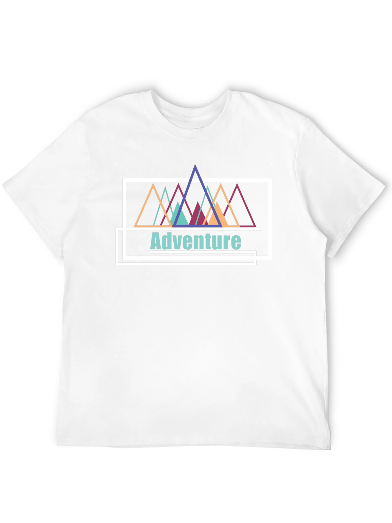 Adventure Mountains Graphic Tee - Black Cotton T-Shirt