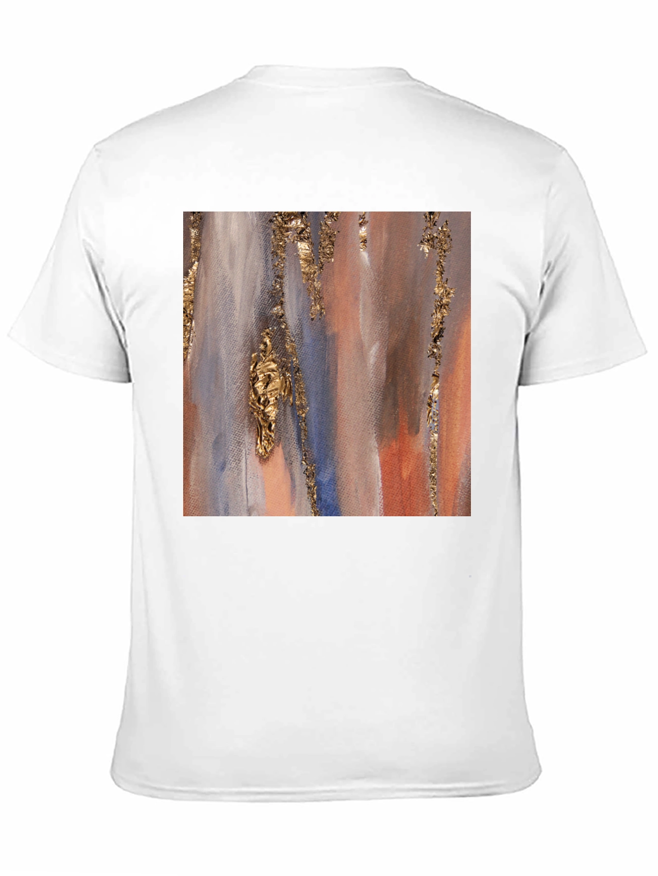 Abstract Art Print Black T-Shirt