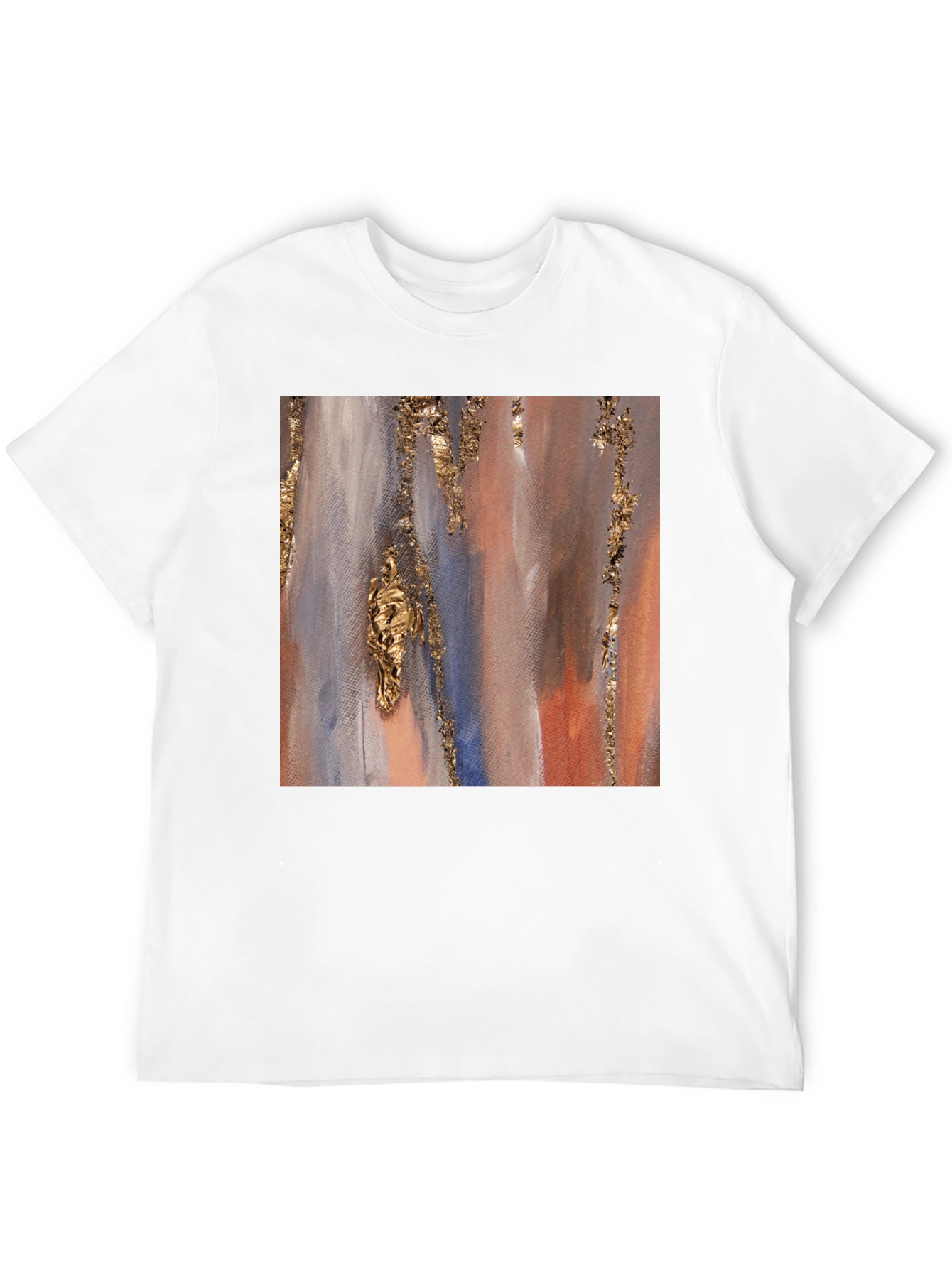 Abstract Art Print Black T-Shirt