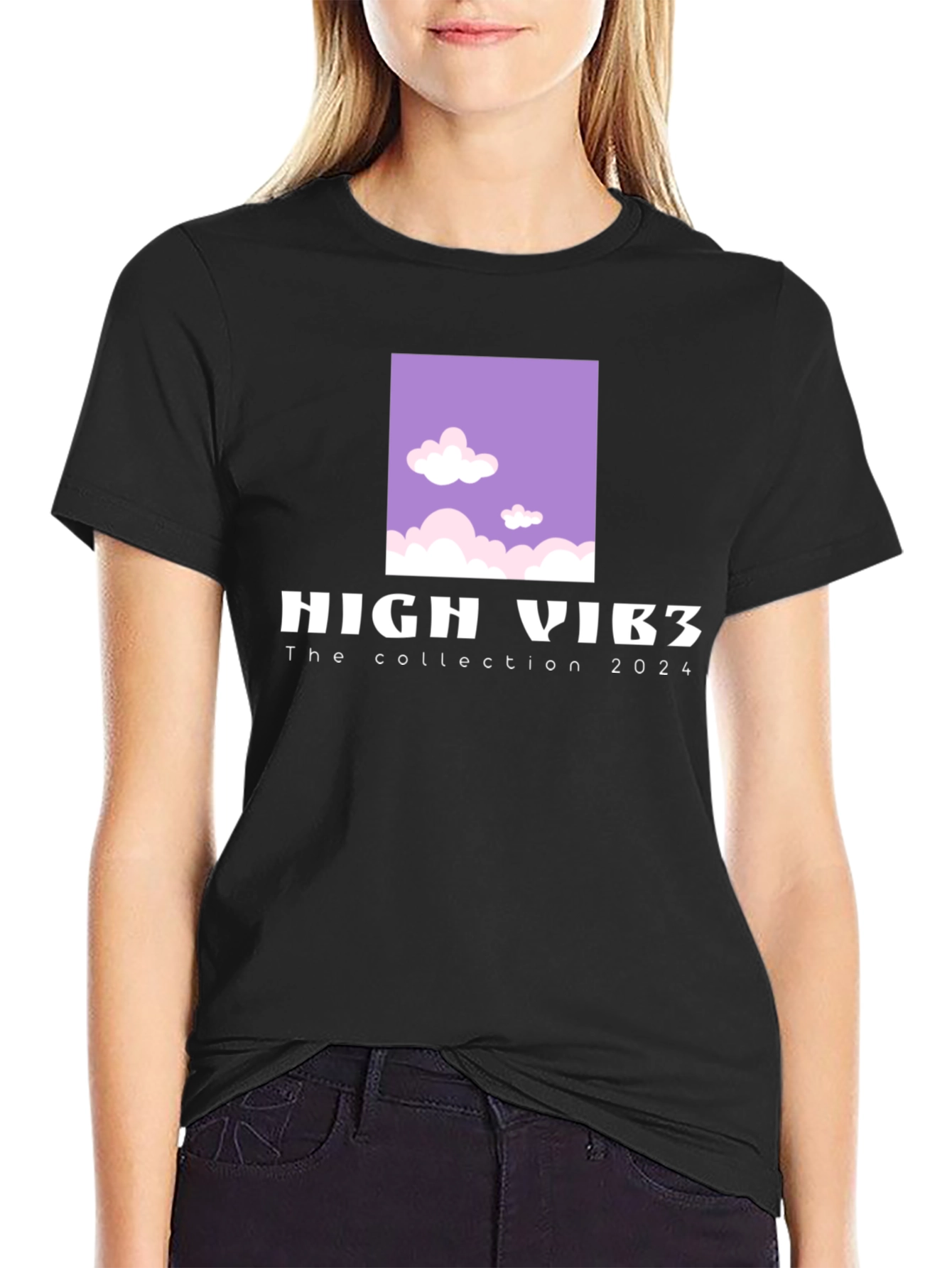 High Vib3s 2024 Collection Black Graphic Tee