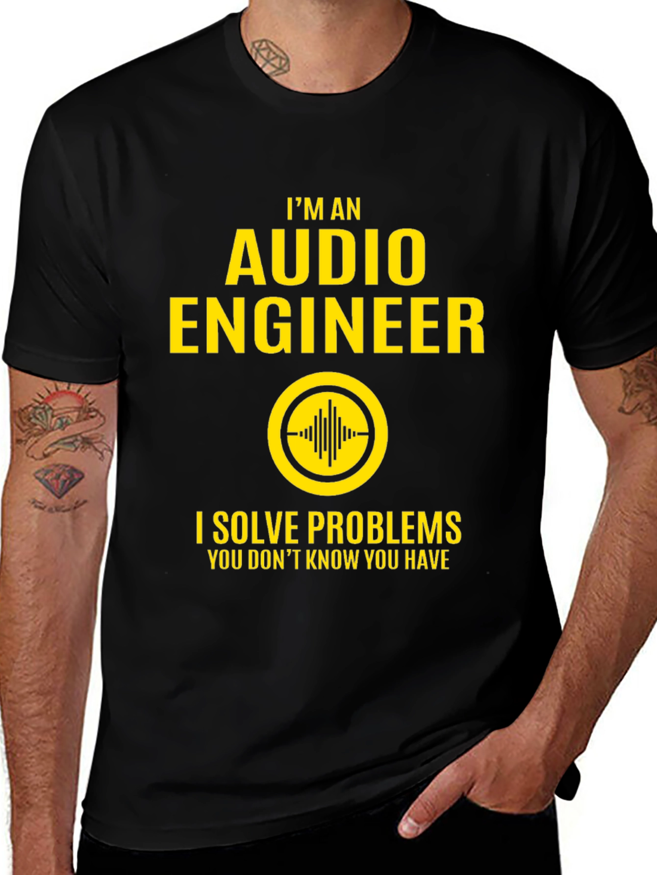Audio Engineer T-Shirt - I Solve Problems Tee