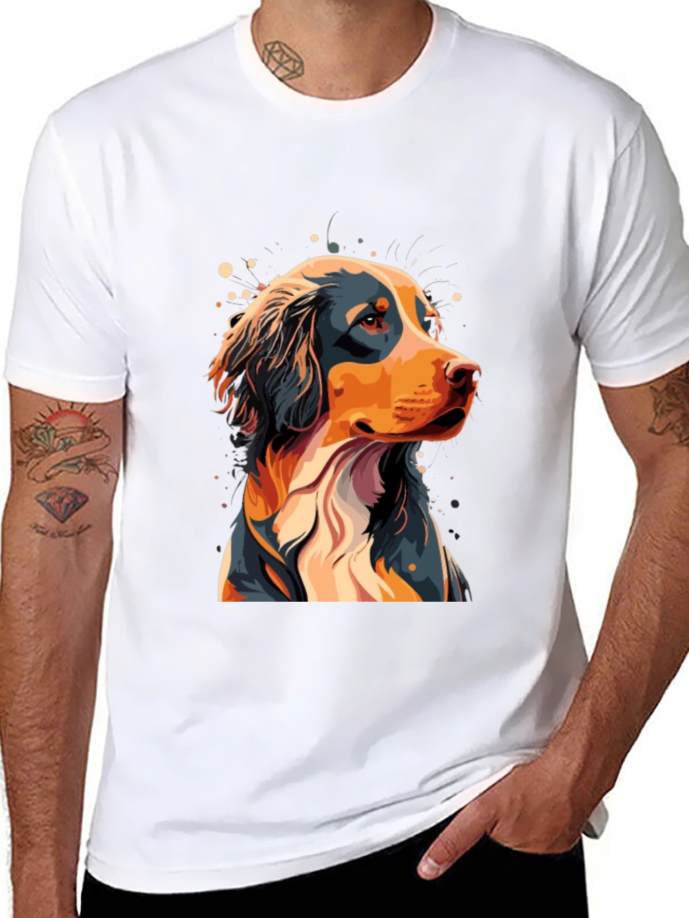 Dog Graphic Tee - Black T-Shirt