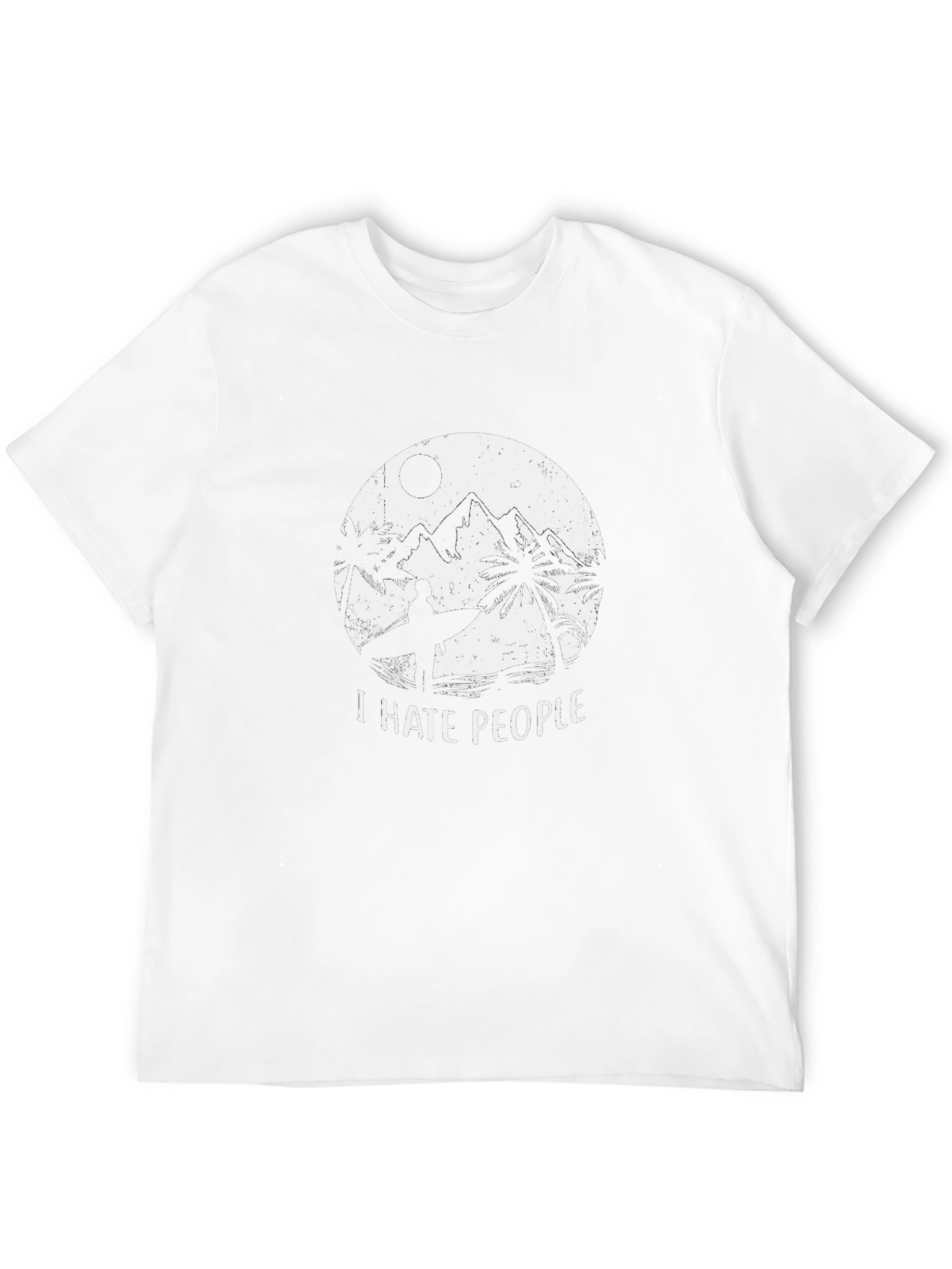 I Hate People Surfer Graphic Tee