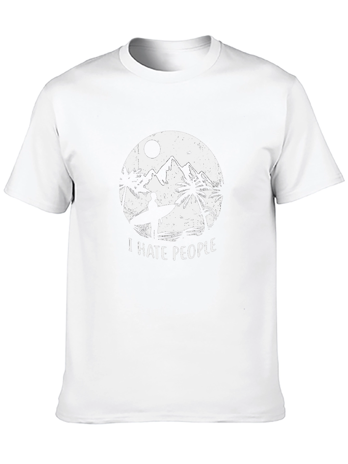 I Hate People Surfer Graphic Tee