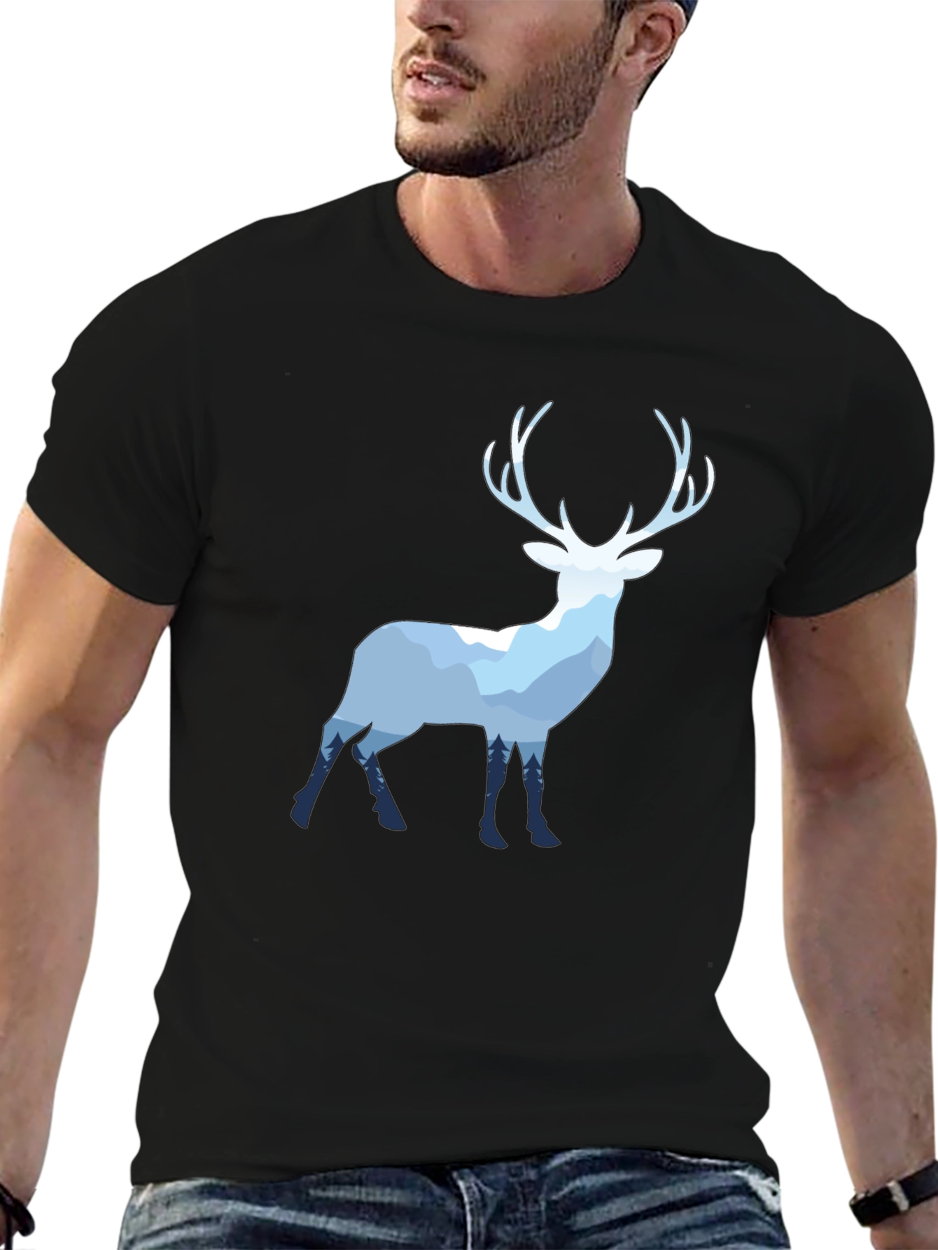 Deer Silhouette Graphic Tee