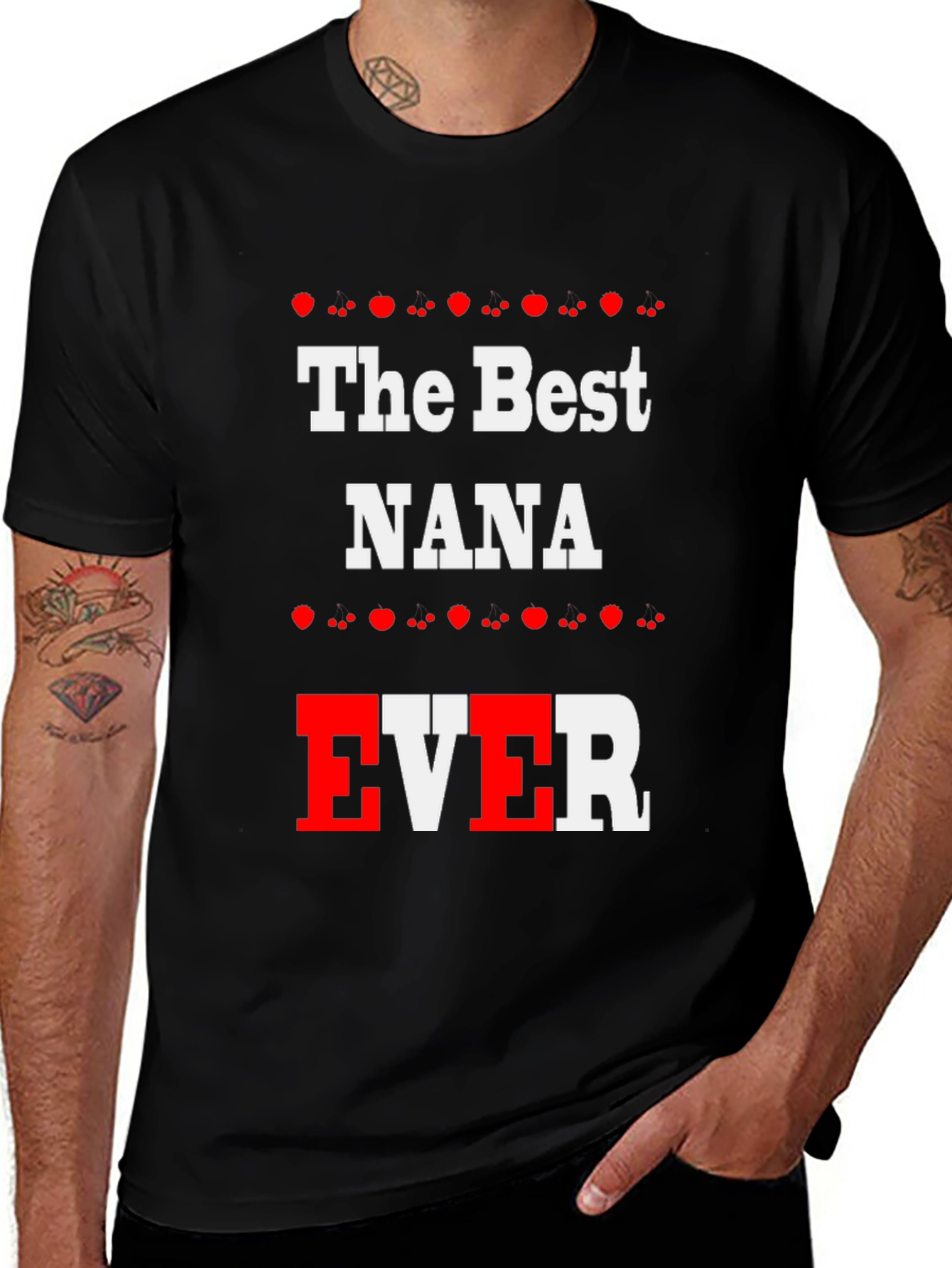 The Best NANA EVER Black T-Shirt