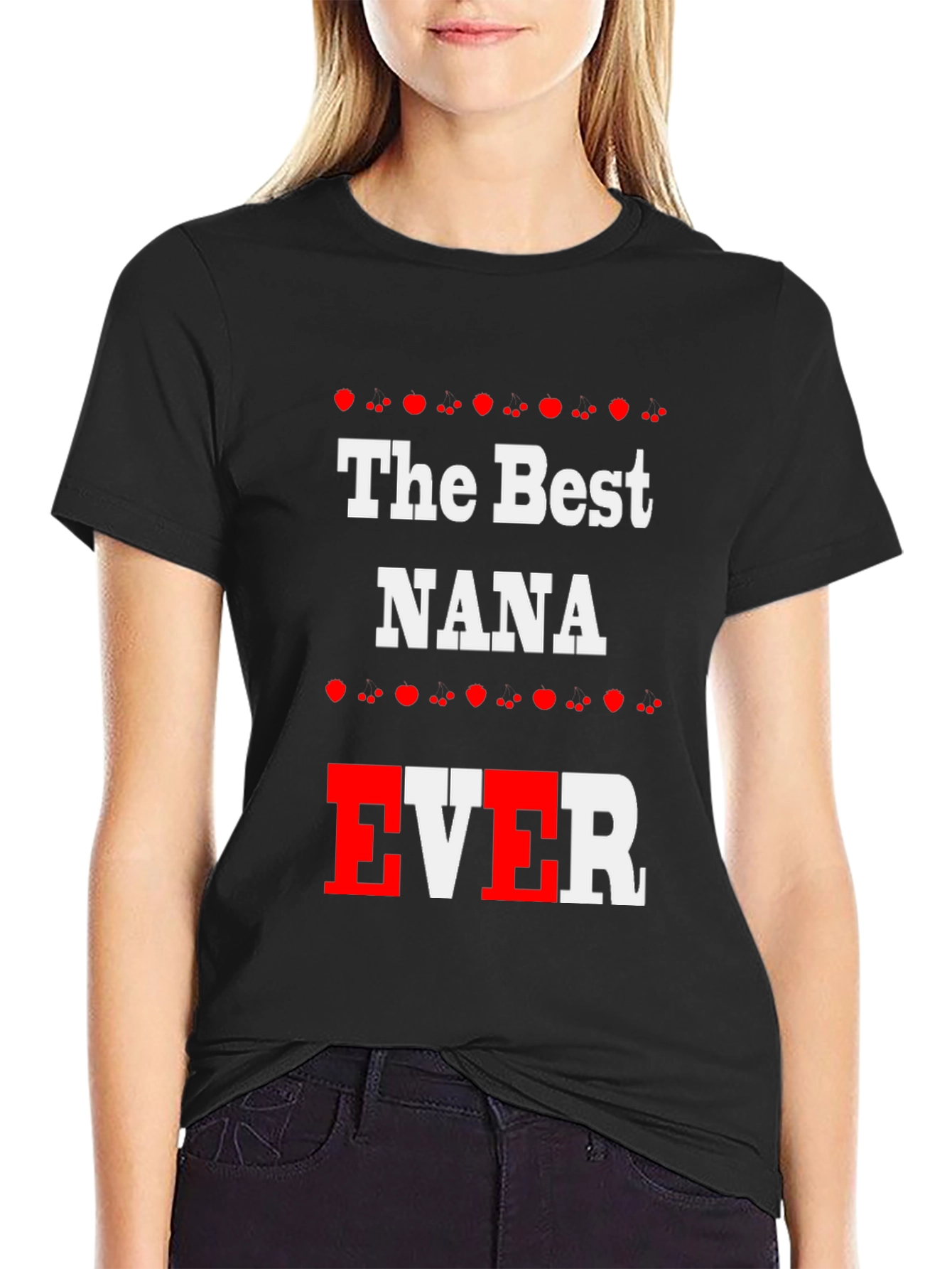 The Best NANA EVER Black T-Shirt