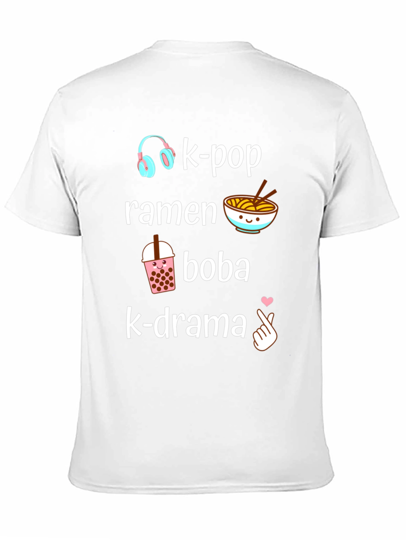 K-Pop Ramen Boba K-Drama Graphic T-Shirt