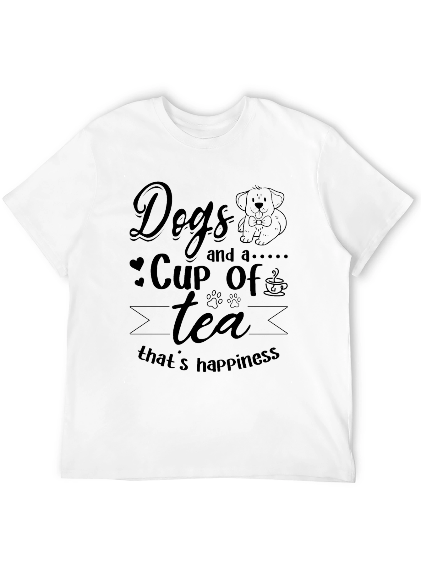 Dogs and Tea Happiness T-Shirt