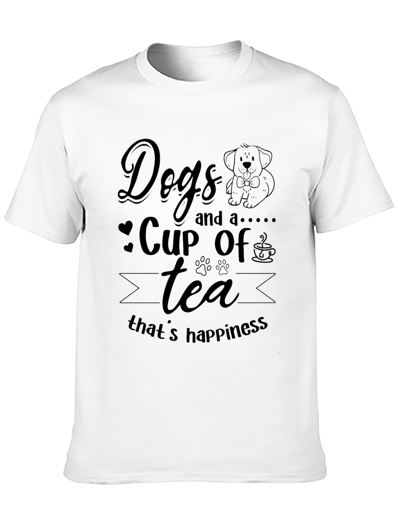 Dogs and Tea Happiness T-Shirt