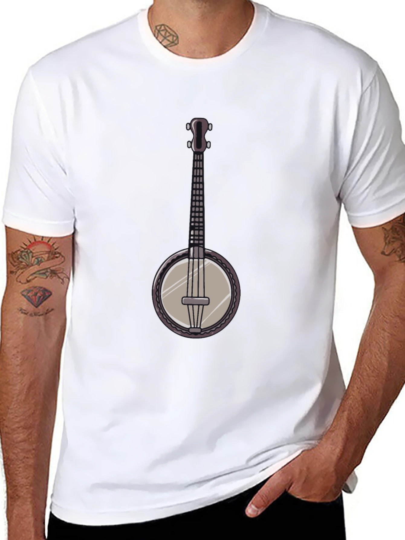 Banjo Graphic Tee - Music Lovers T-Shirt