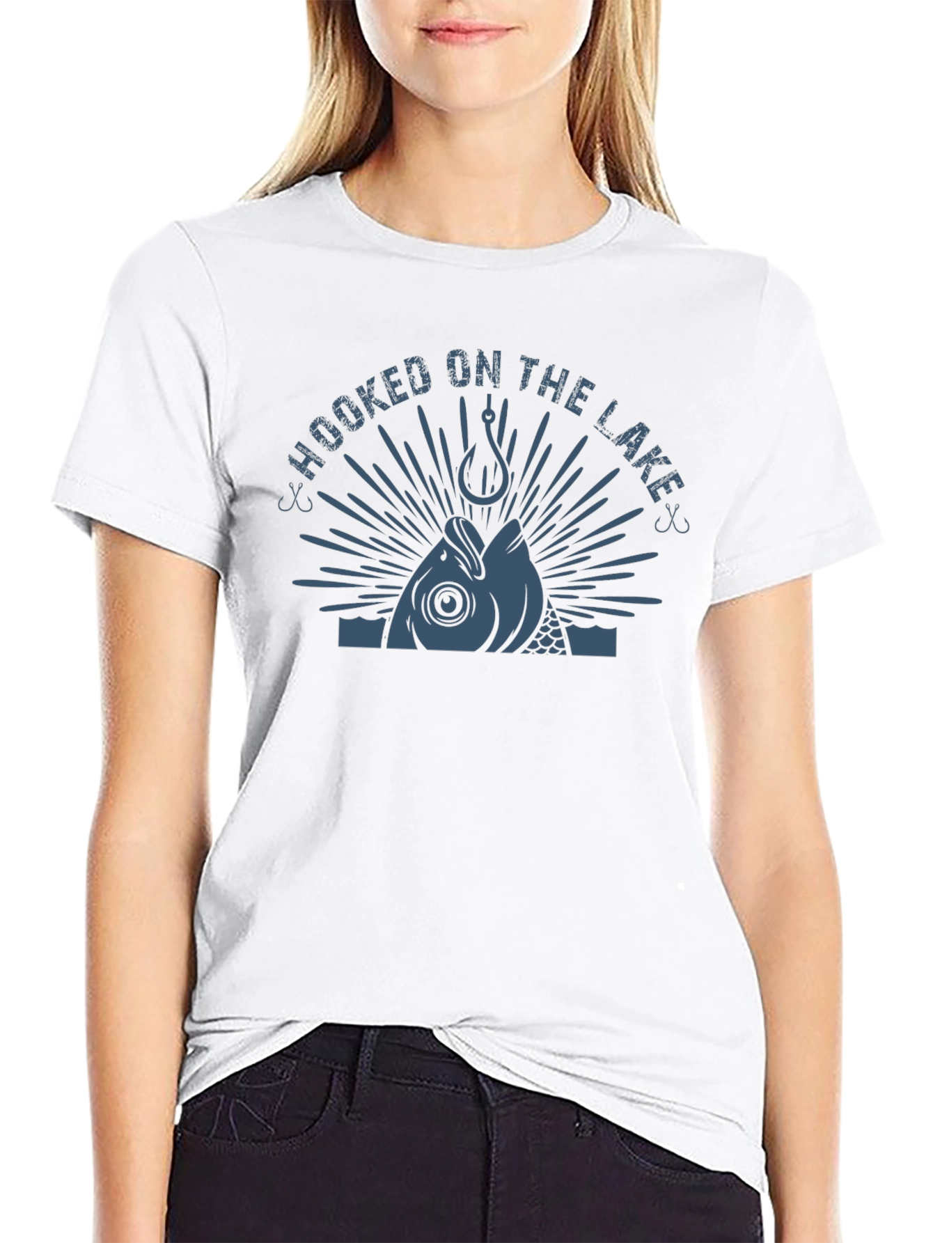 Hooked on the Lake Graphic Tee - Fishing T-Shirt