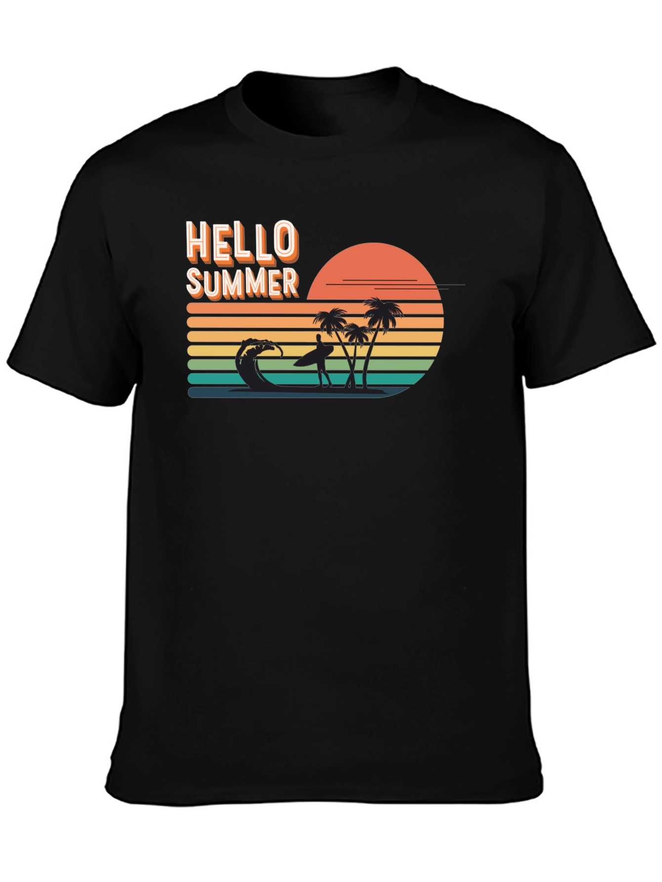 Hello Summer Graphic Tee - Beach Vibes