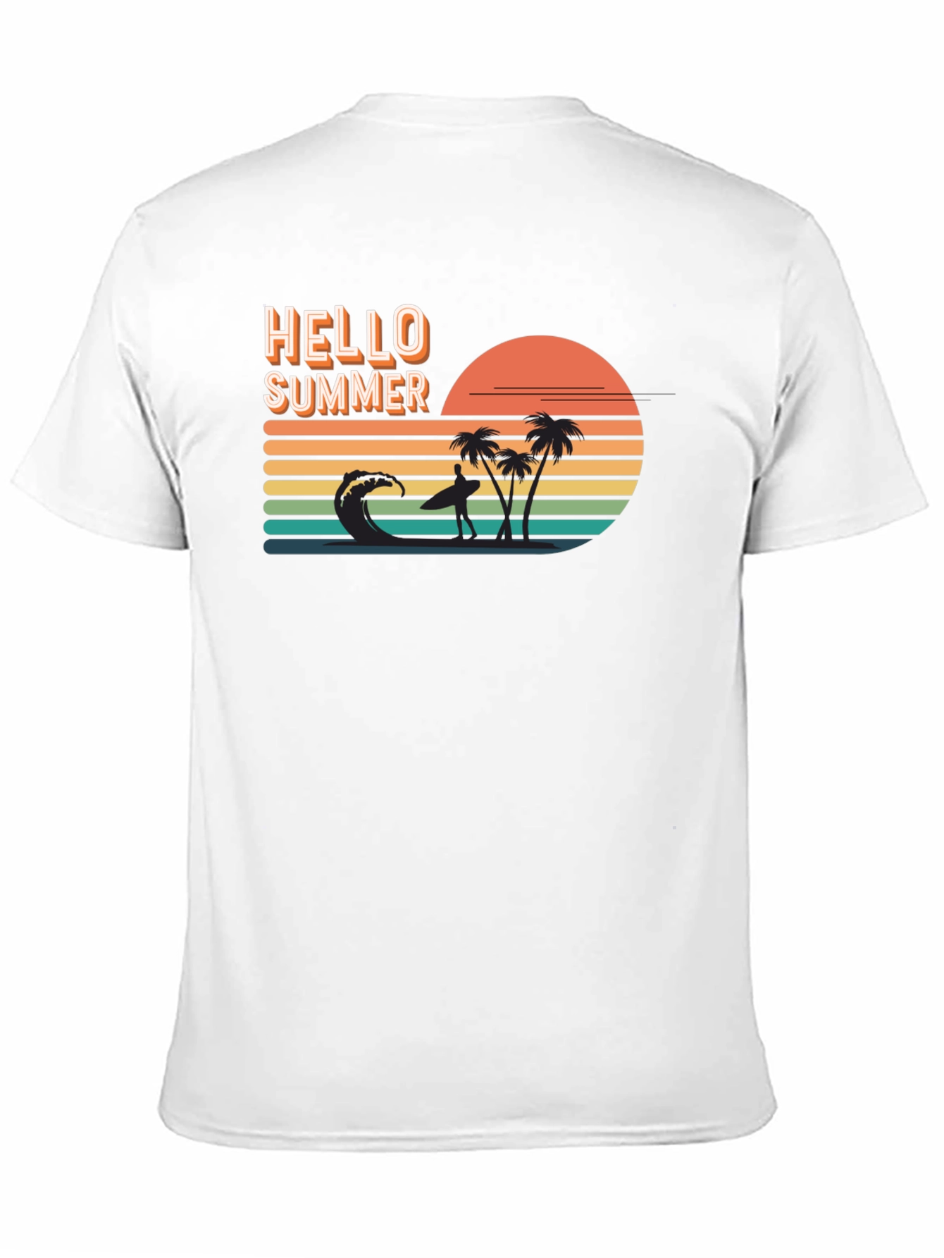 Hello Summer Graphic Tee - Beach Vibes