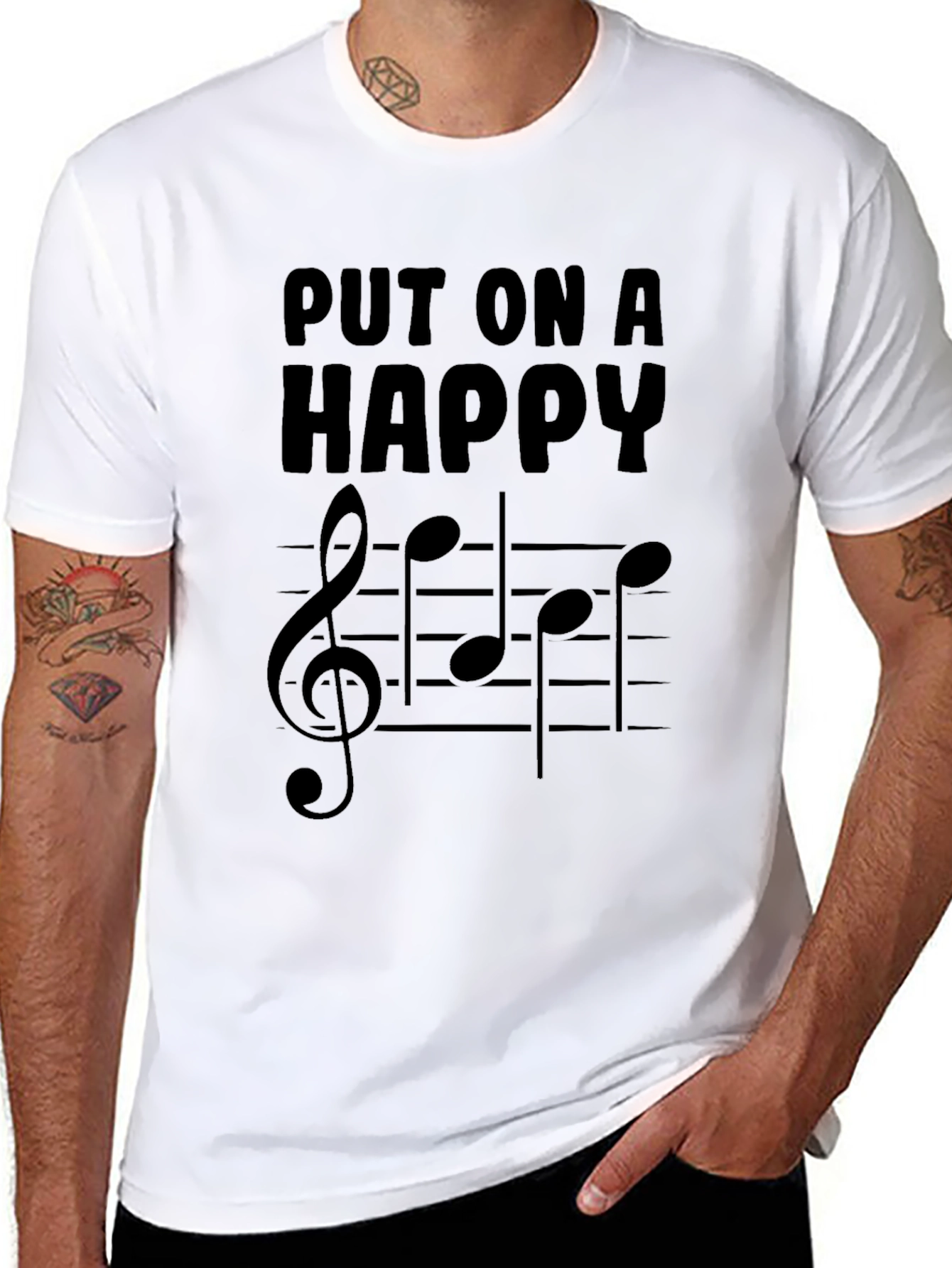 Put On a Happy Face T-Shirt Black