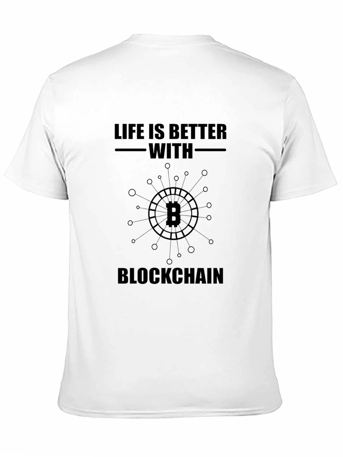 Bitcoin Blockchain Graphic Tee - Crypto Enthusiast T-Shirt