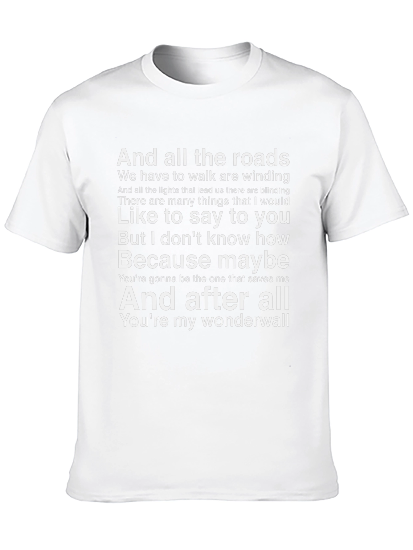 Wonderwall Lyric T-Shirt