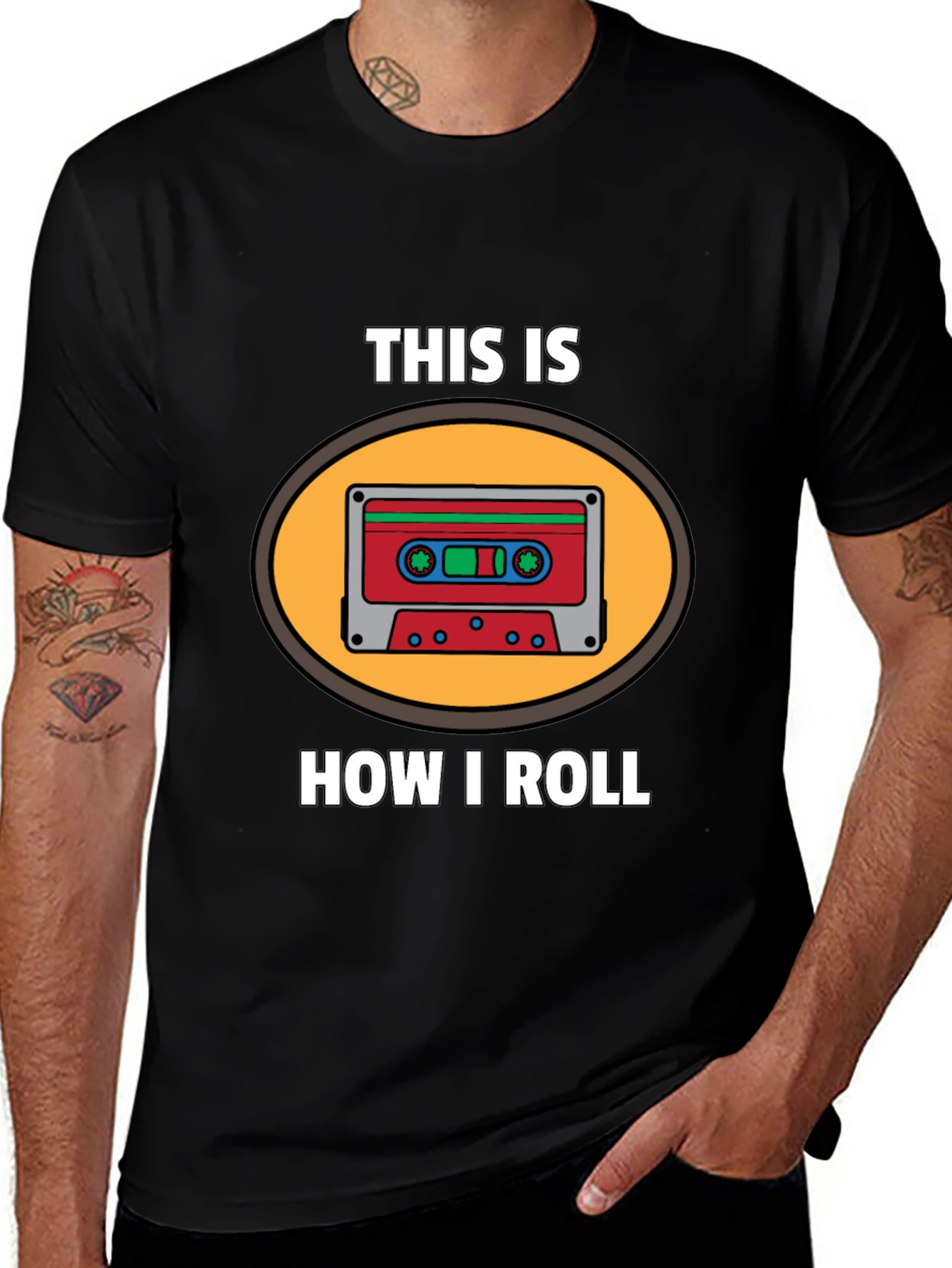 This Is How I Roll Cassette Tape Graphic T-Shirt