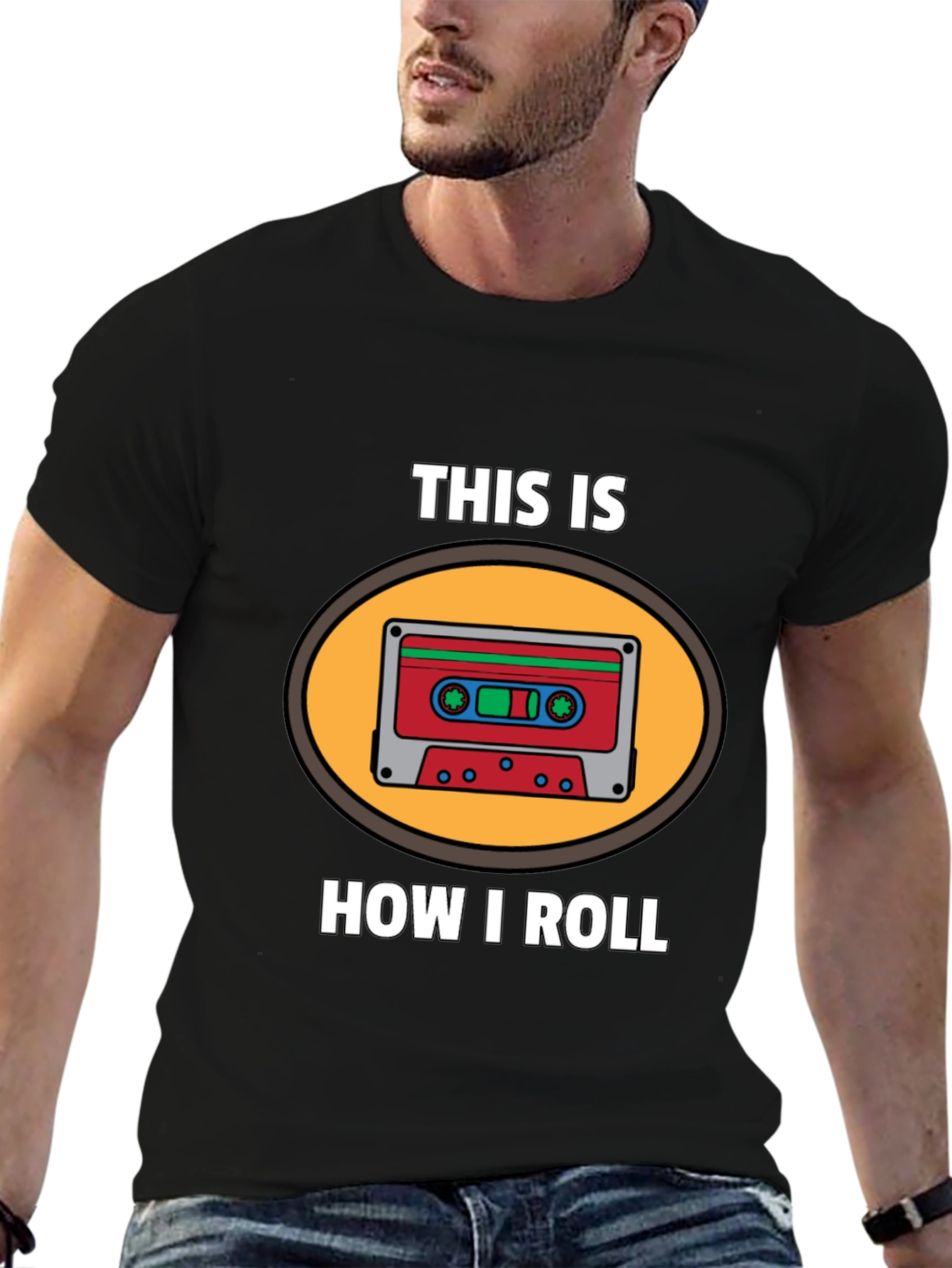 This Is How I Roll Cassette Tape Graphic T-Shirt