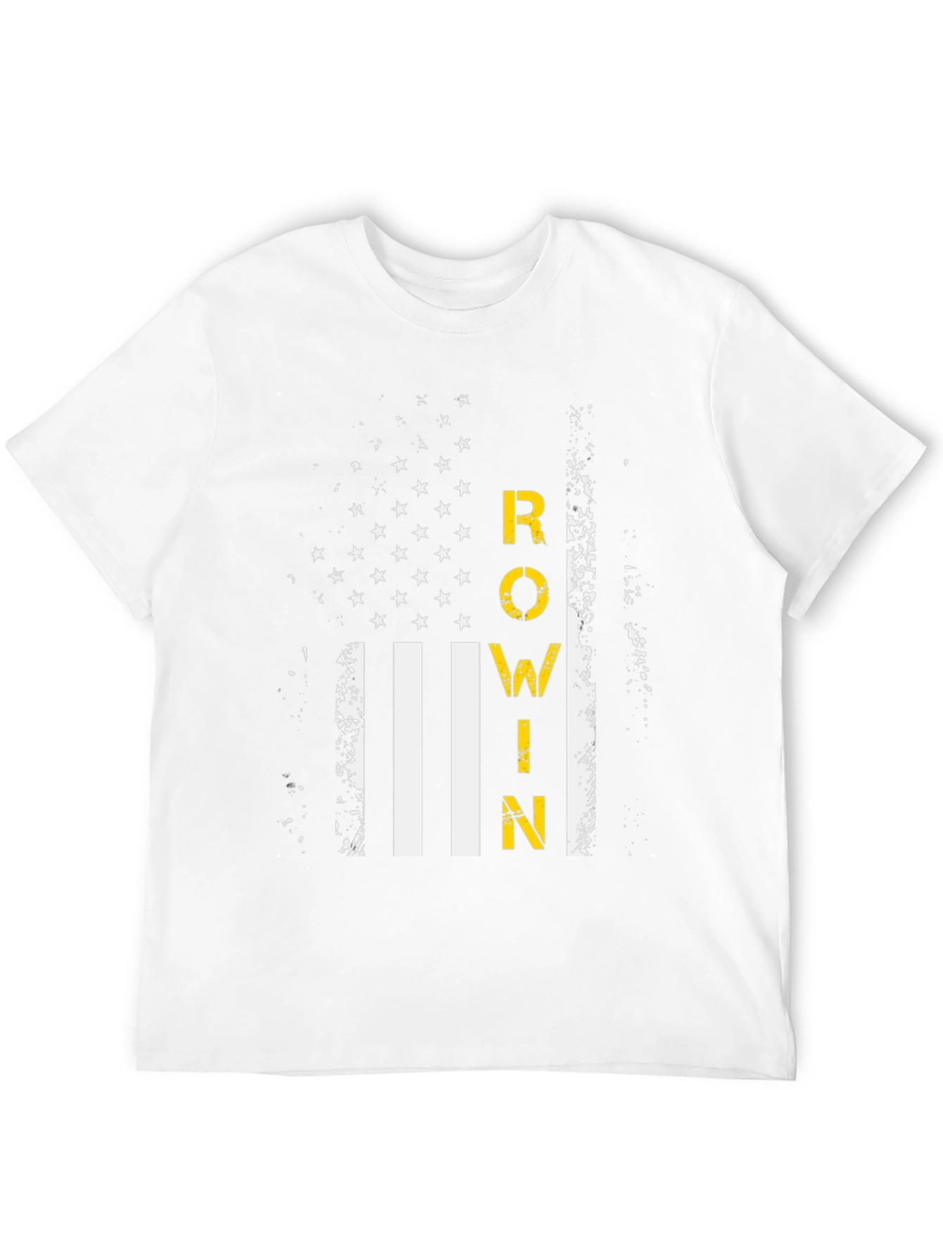 Rowin American Flag Graphic T-Shirt - Black