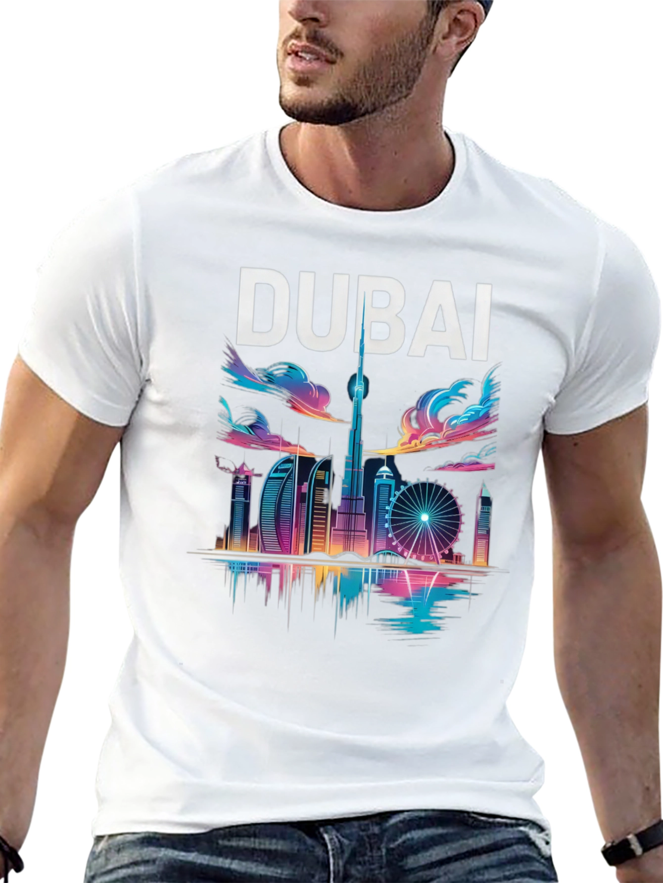 Dubai Skyline Graphic T-Shirt