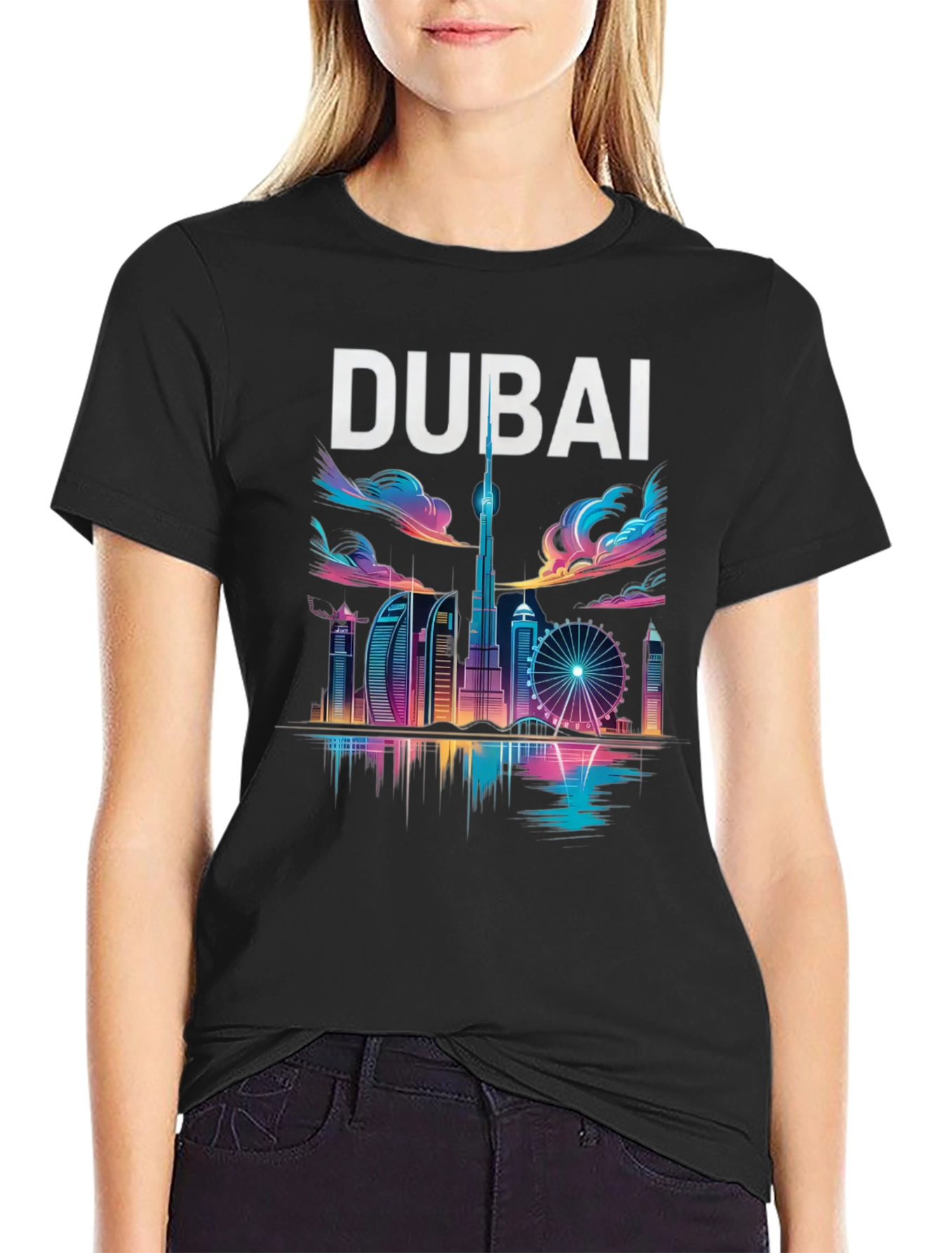 Dubai Skyline Graphic T-Shirt