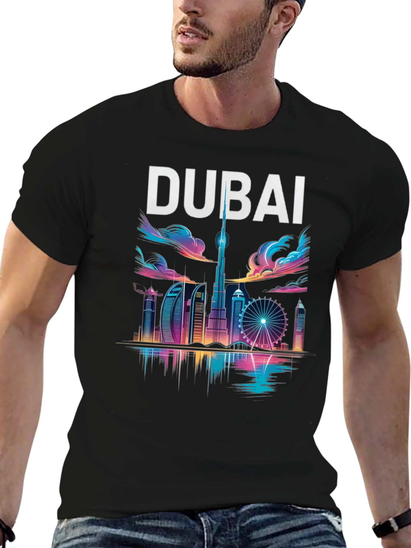 Dubai Skyline Graphic T-Shirt