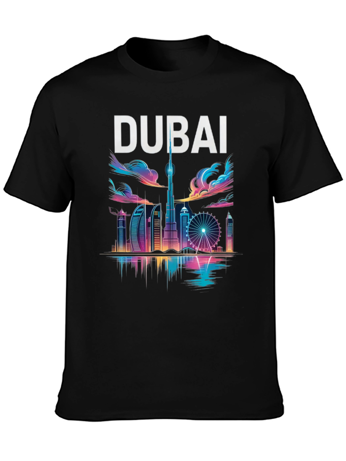 Dubai Skyline Graphic T-Shirt