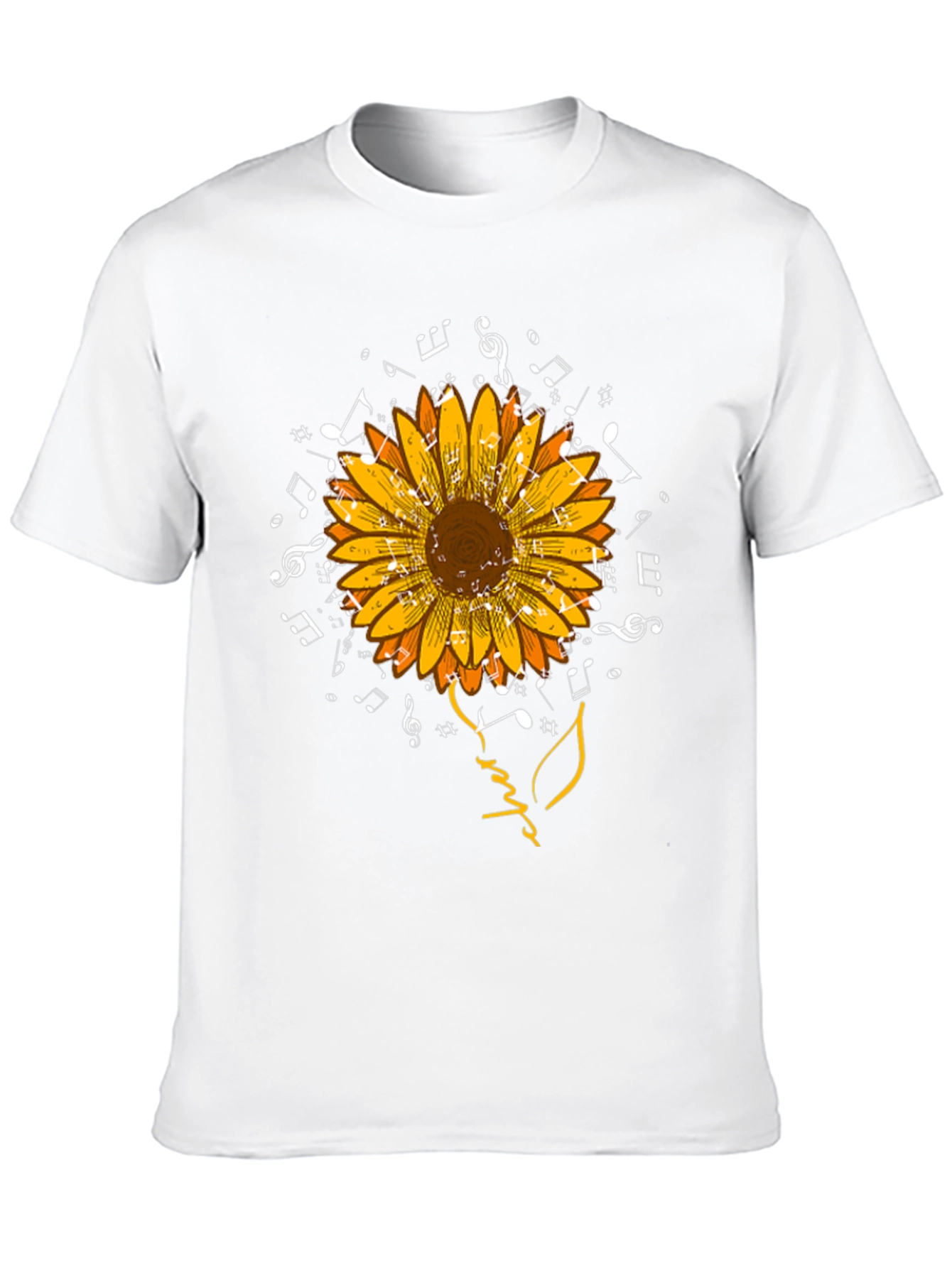 Sunflower Music T-Shirt: Wearable Art