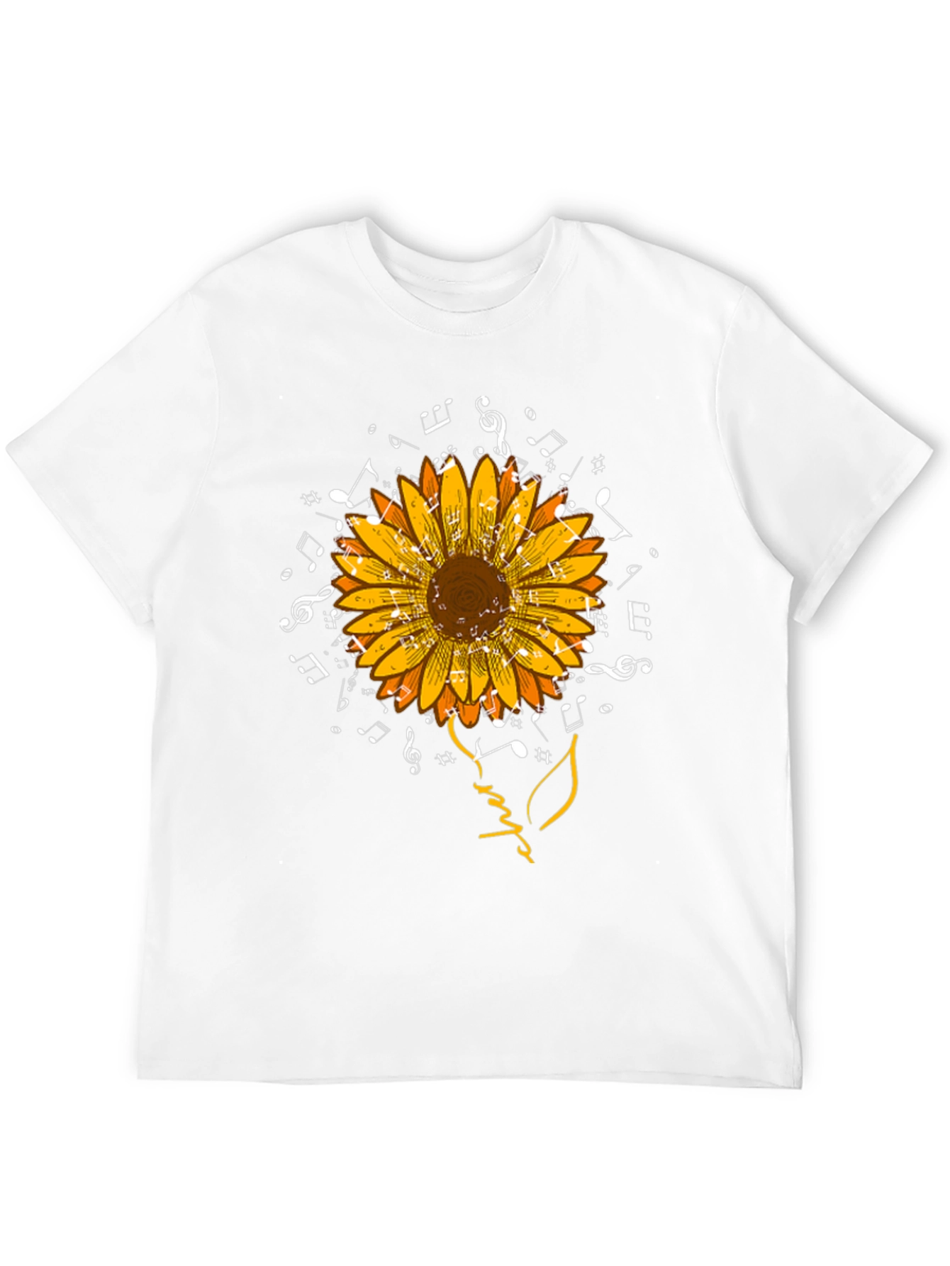 Sunflower Music T-Shirt: Wearable Art