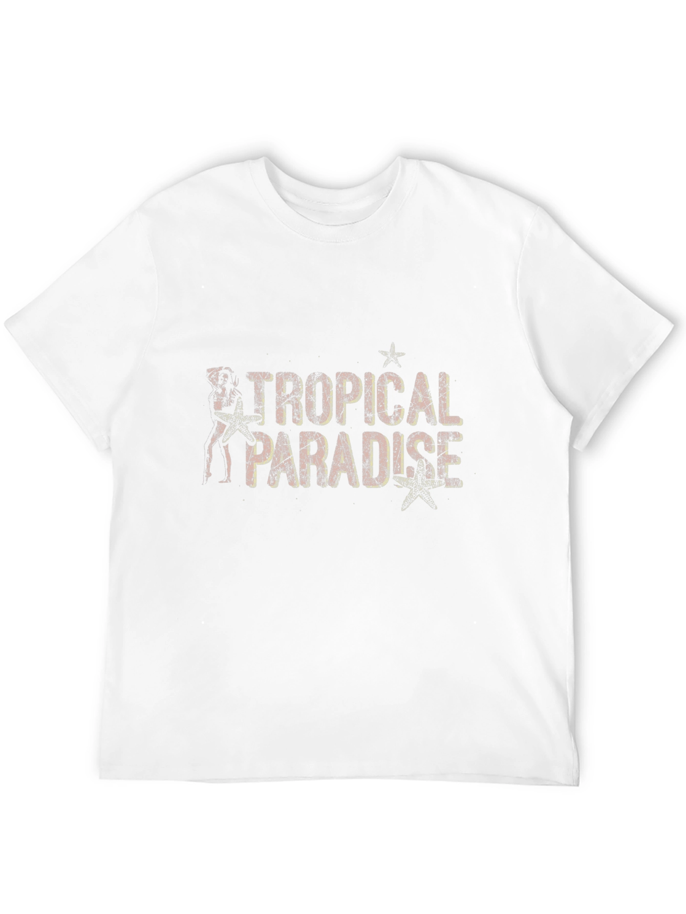 Tropical Paradise Black Graphic Tee
