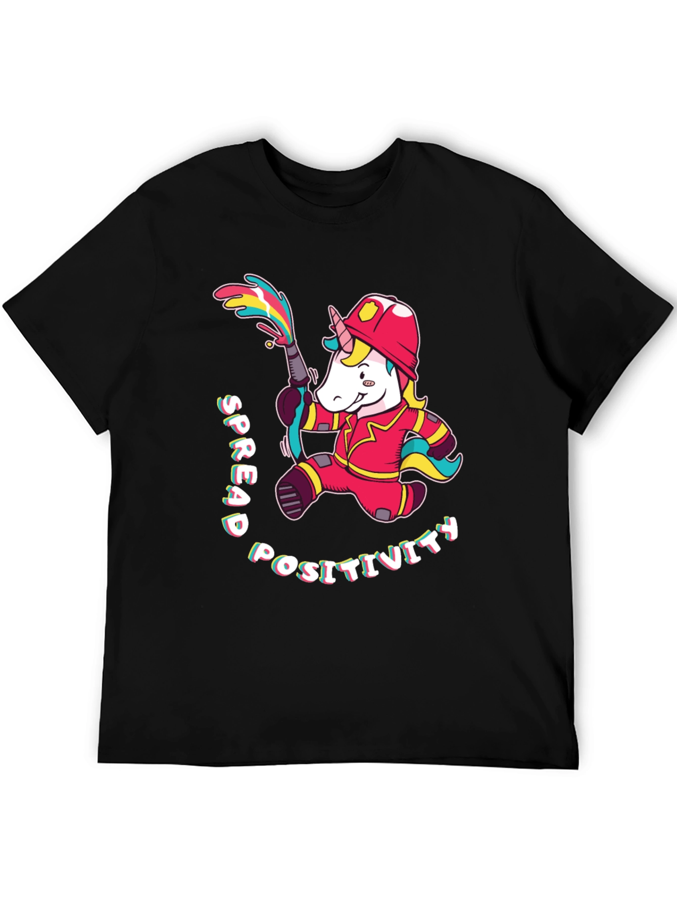 Unicorn Firefighter T-Shirt - Spread Positivity