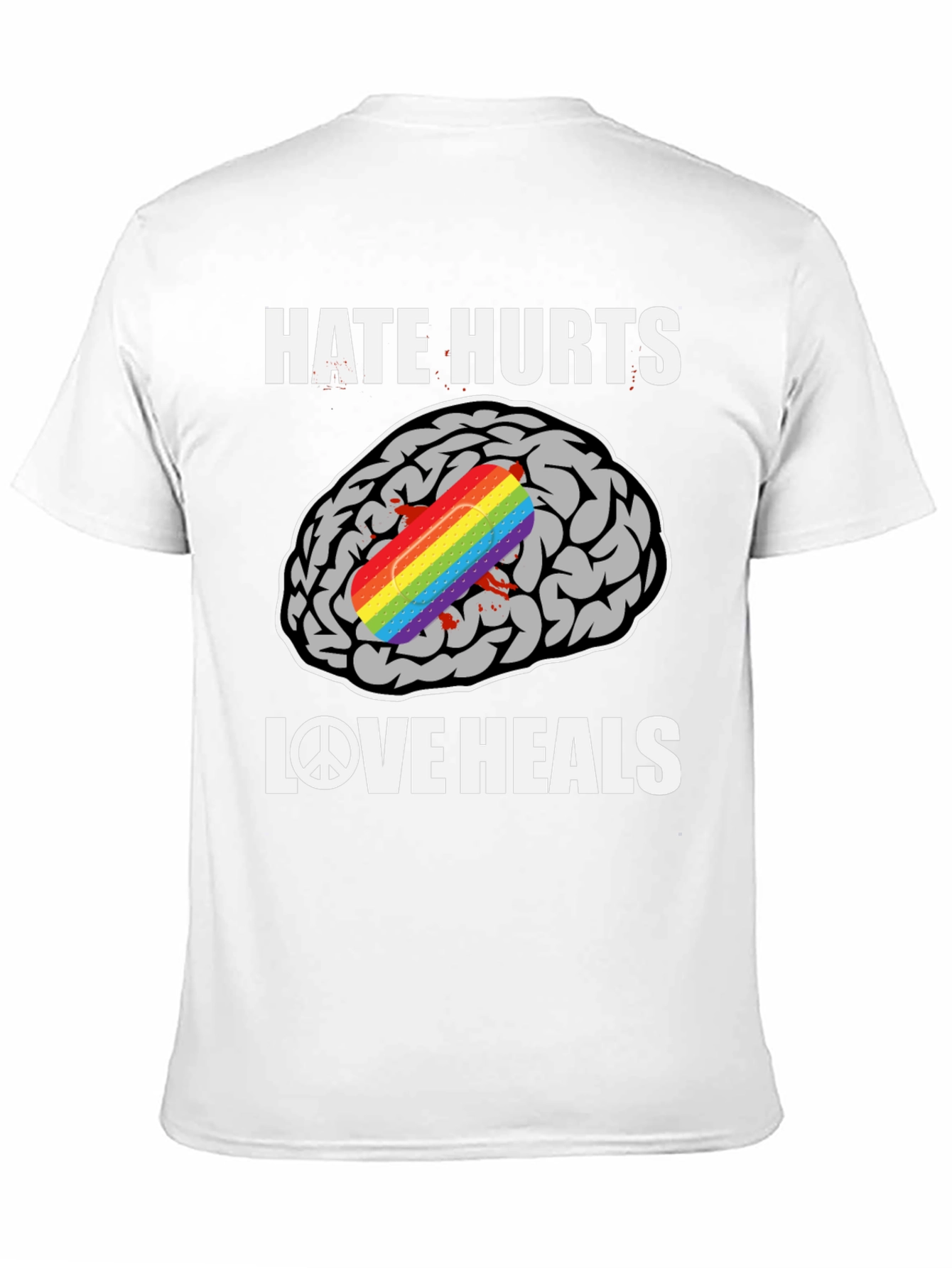 Hate Hurts Love Heals Graphic T-Shirt