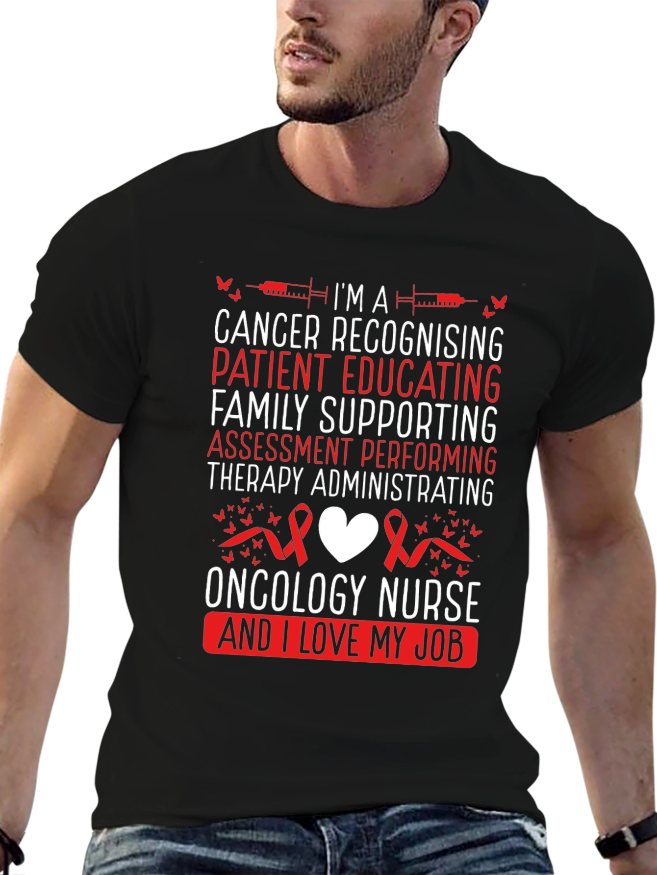Oncology Nurse T-Shirt - Cancer Awareness