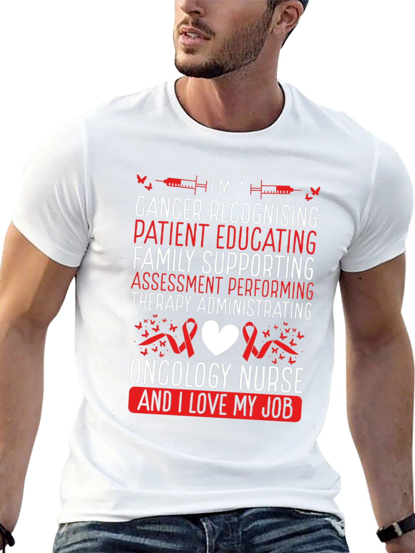 Oncology Nurse T-Shirt - Cancer Awareness