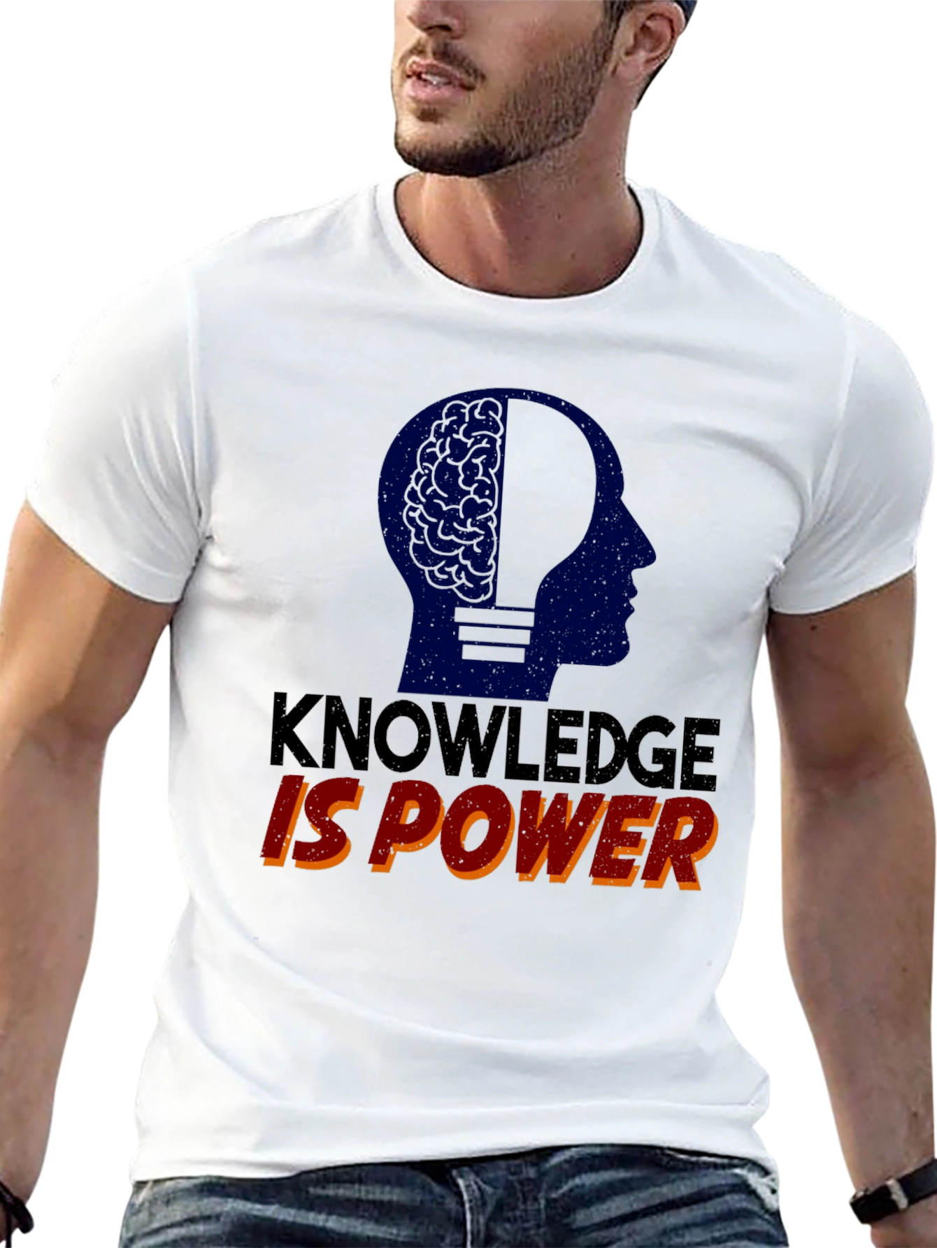 Knowledge is Power Graphic Tee - Unisex Black T-Shirt
