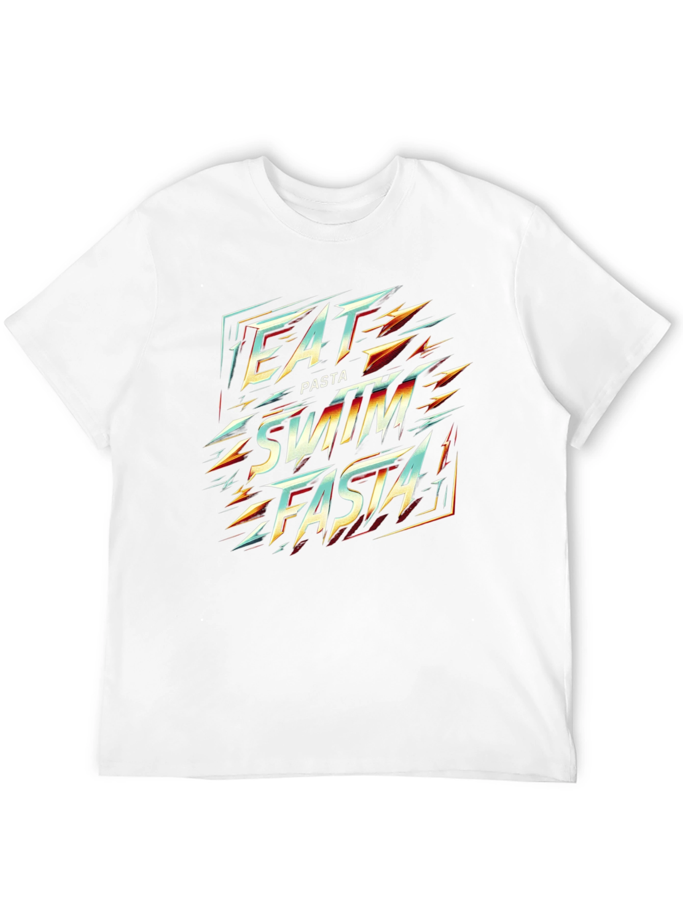 Eat Pasta Swim Fasta Graphic Tee - Black