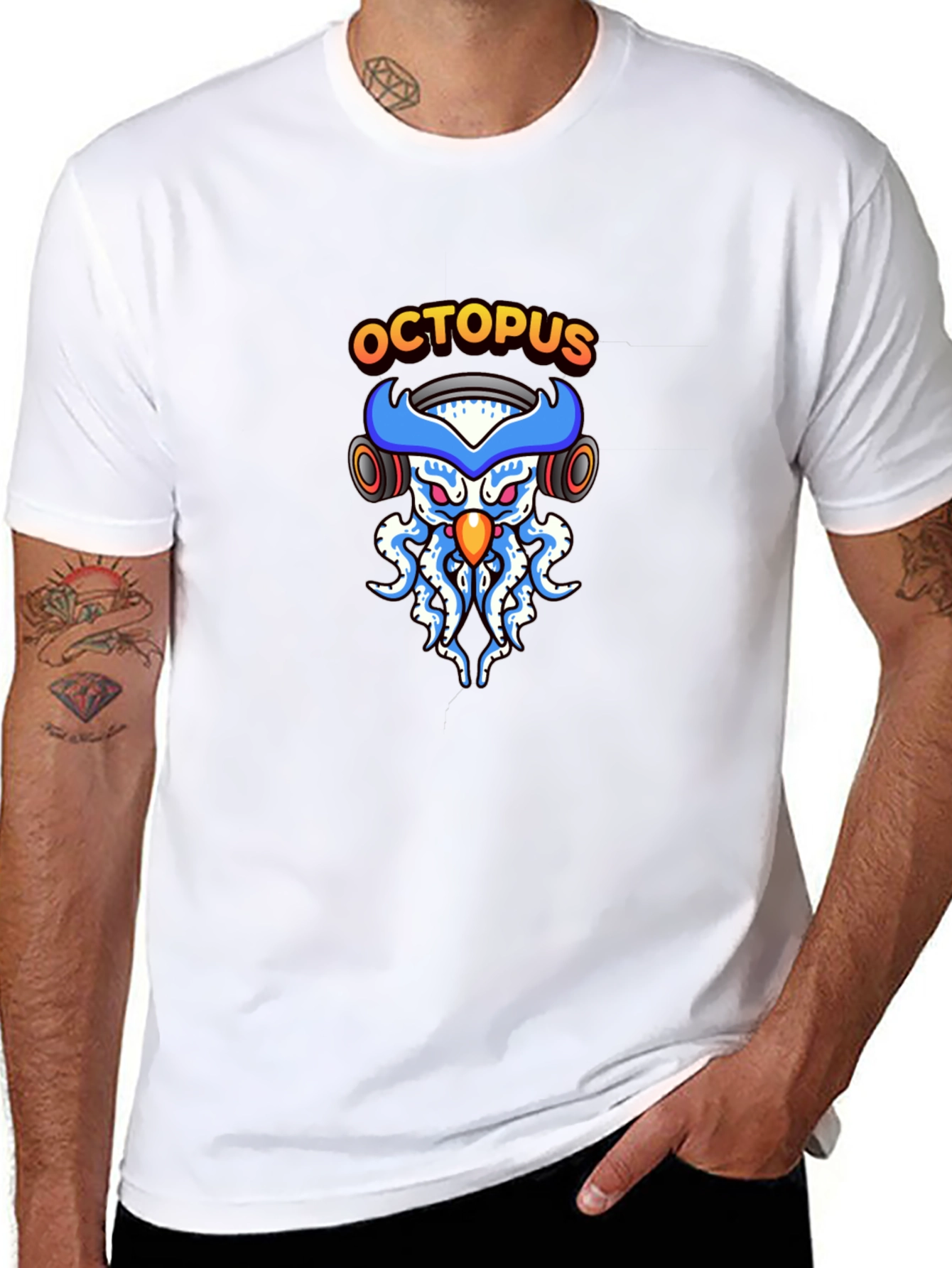 Octopus DJ Black T-Shirt