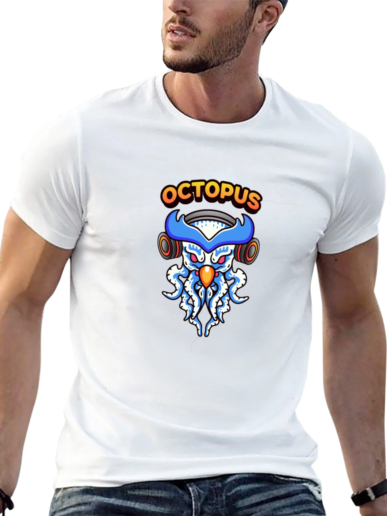 Octopus DJ Black T-Shirt