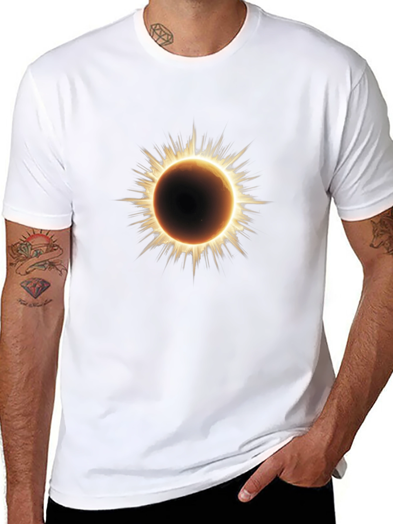 Eclipse Graphic Black T-Shirt