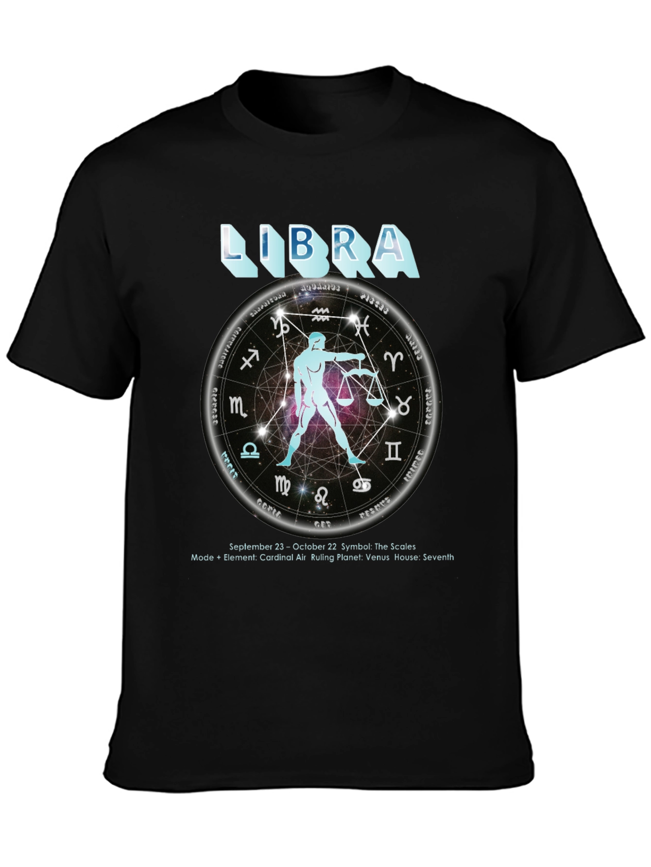 Libra Zodiac T-Shirt - September 23 to October 22