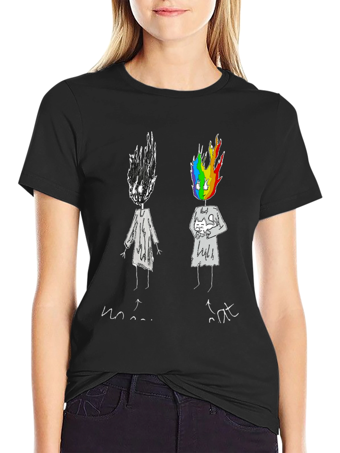 Emotional Rainbow Head Graphic Tee
