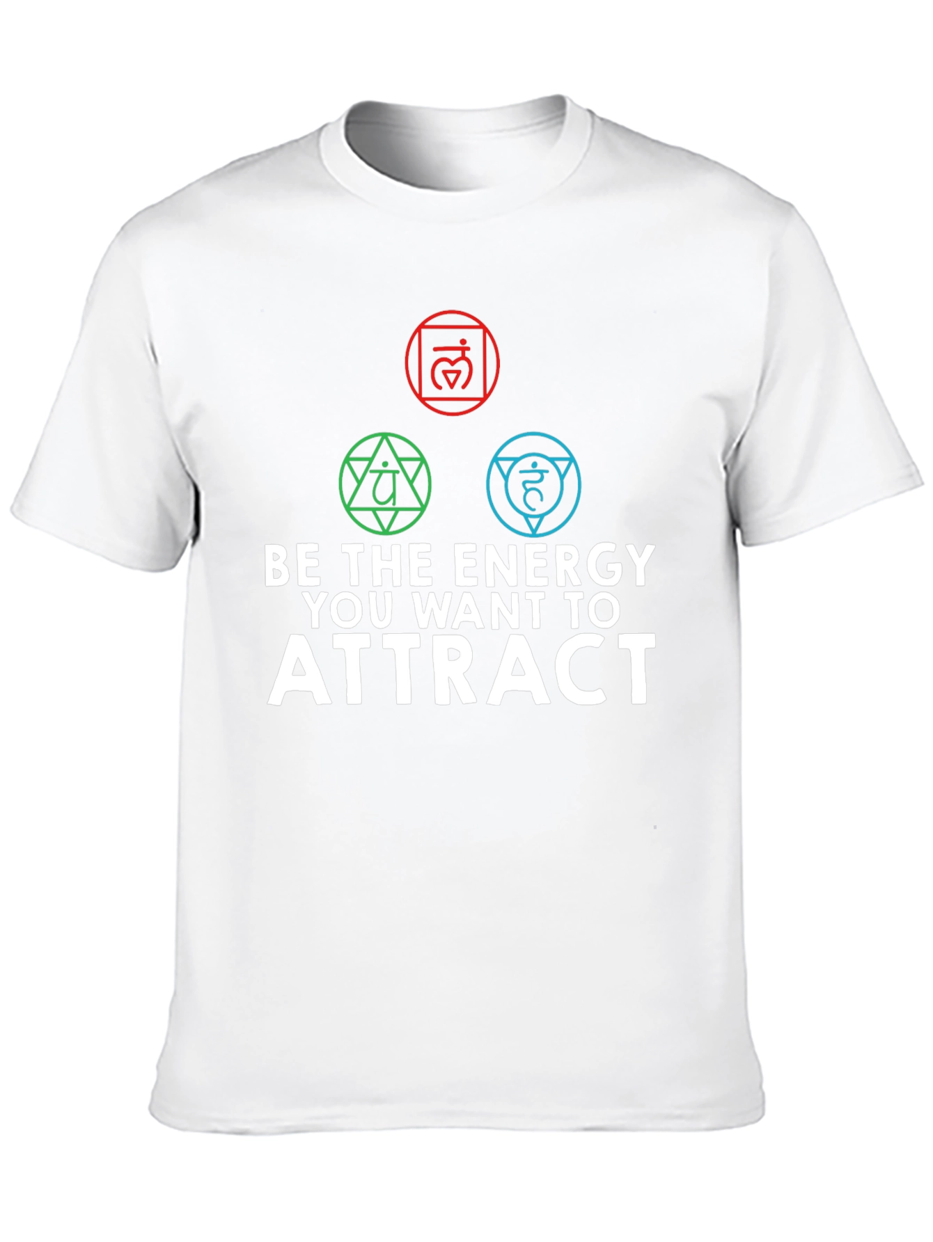 Energy Chakra Black Graphic T-Shirt for Men