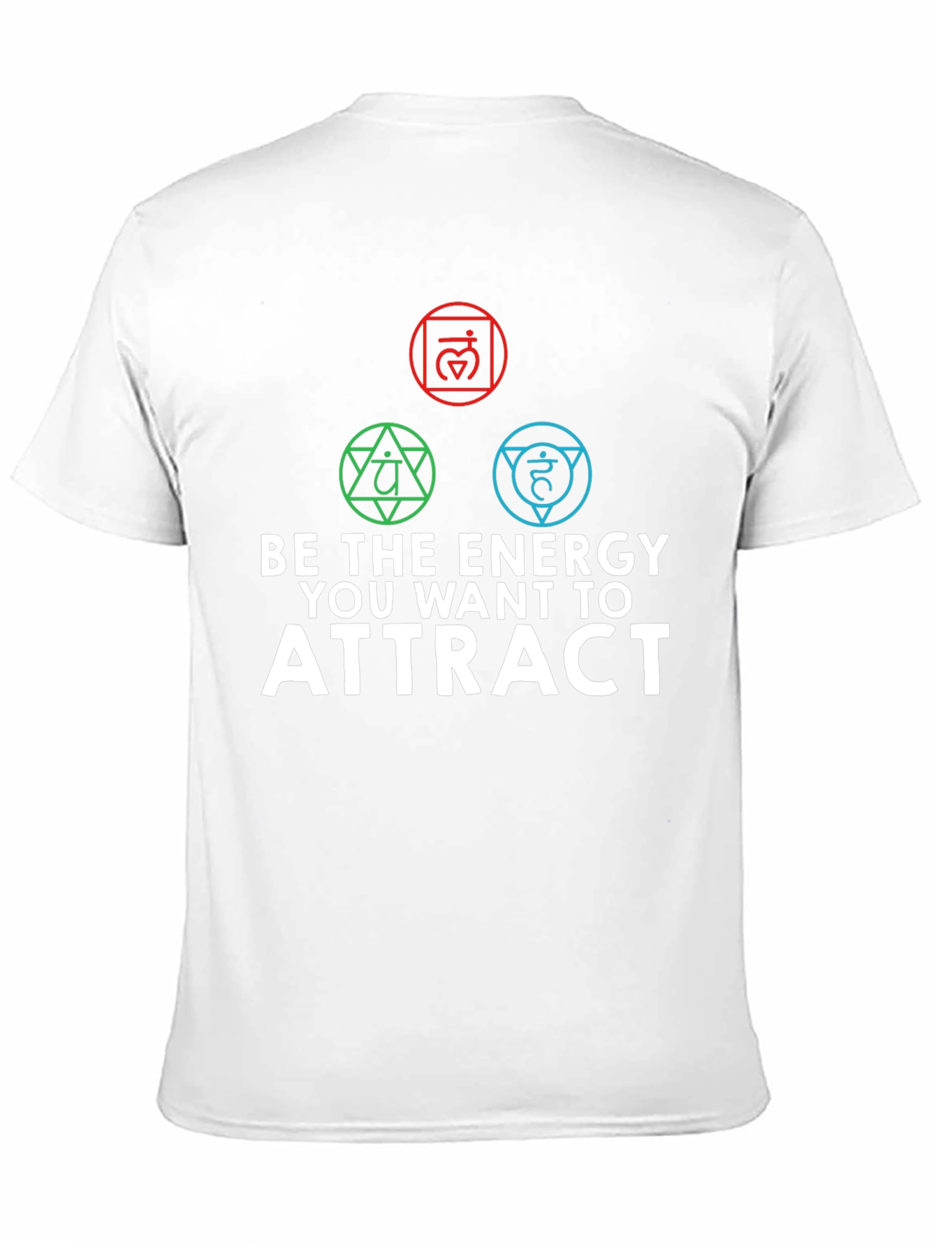 Energy Chakra Black Graphic T-Shirt for Men